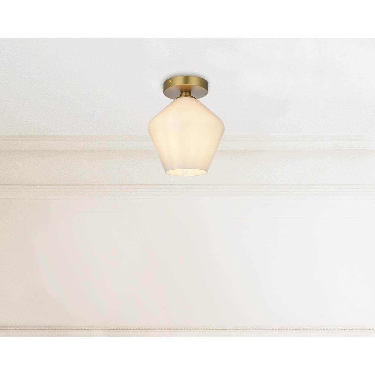 Gene 8 Inch Flush Mount by Elegant Lighting