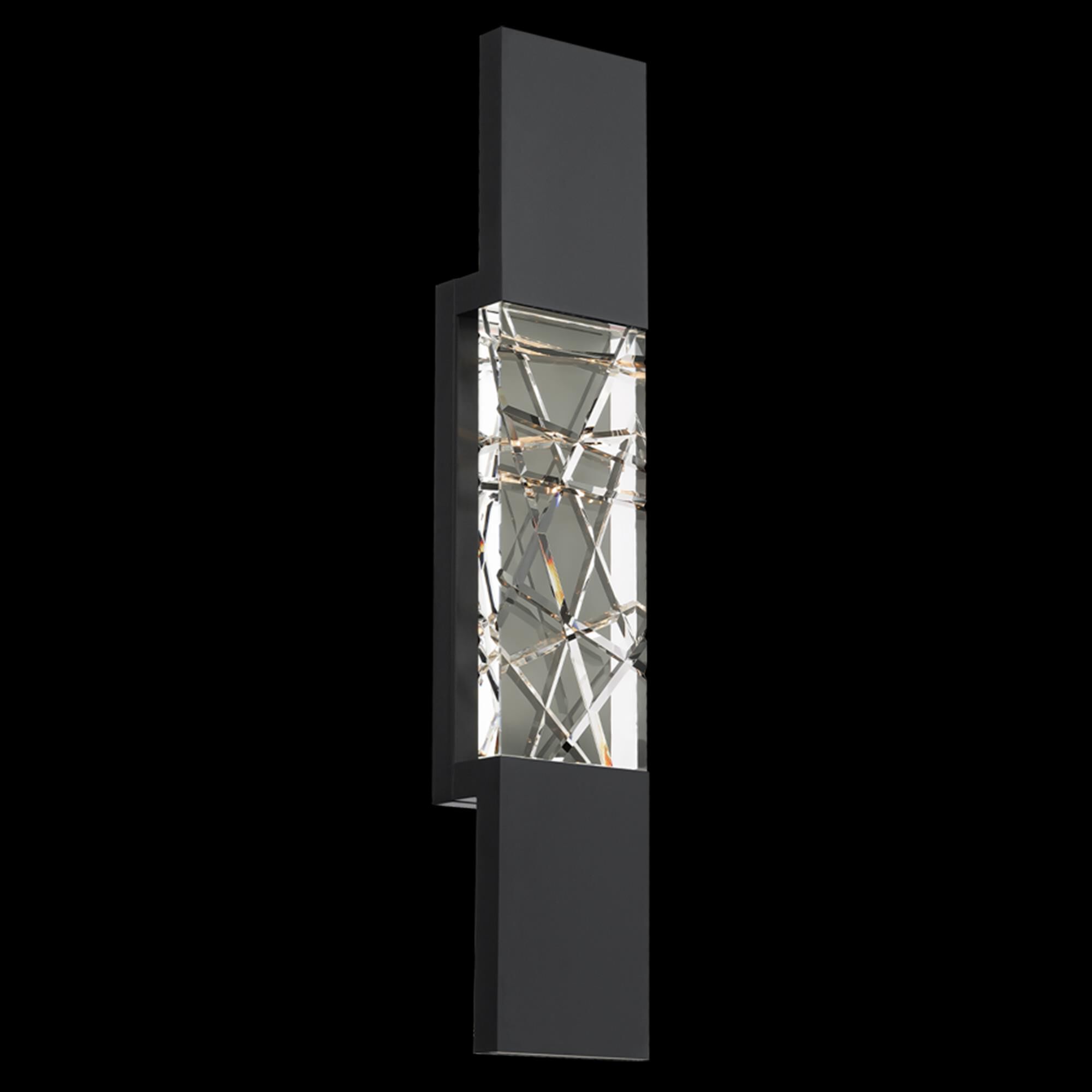 Shown in Black finish and Clear Optic Crystal glass