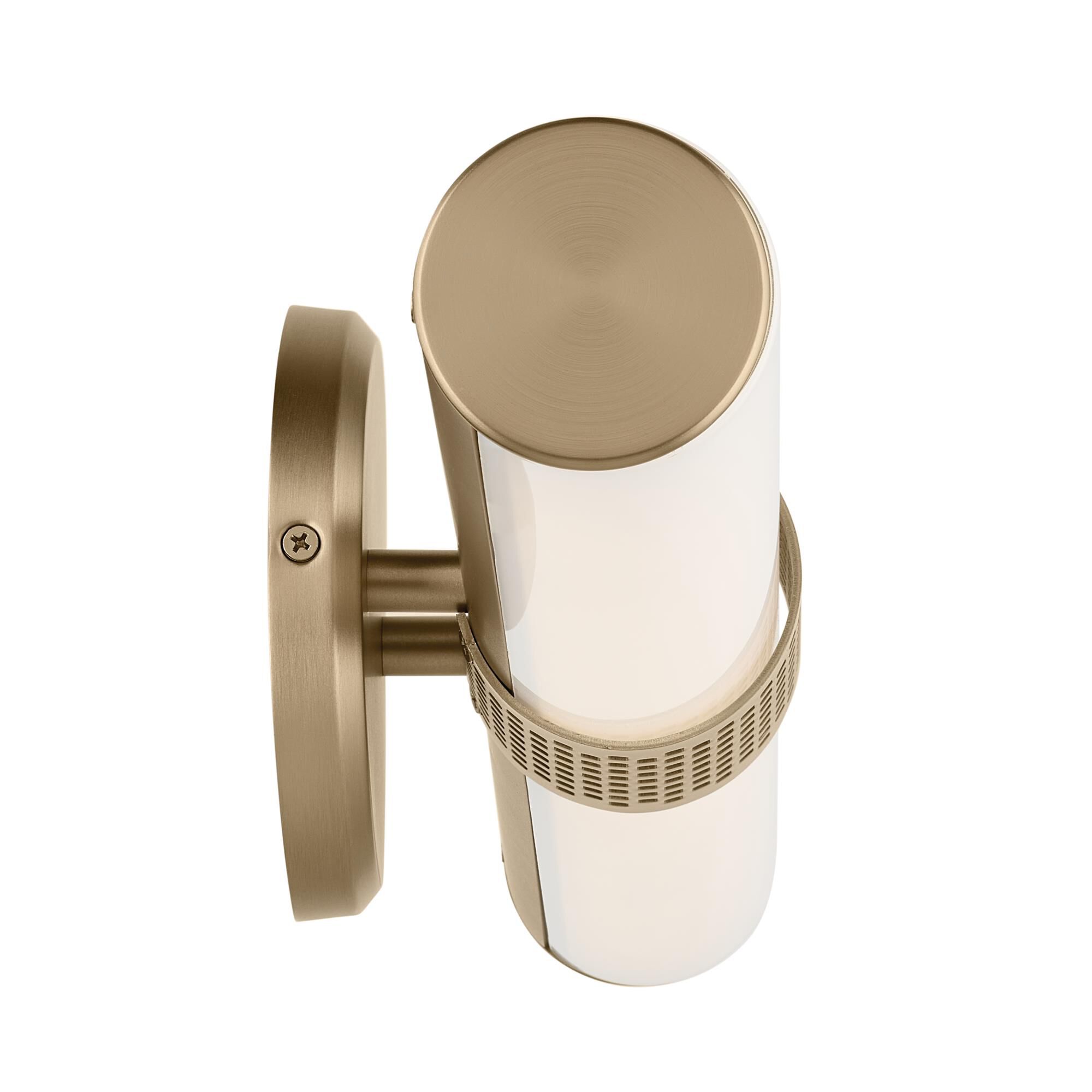 Shown in Champagne Bronze finish and Clear with Painted White Inside glass