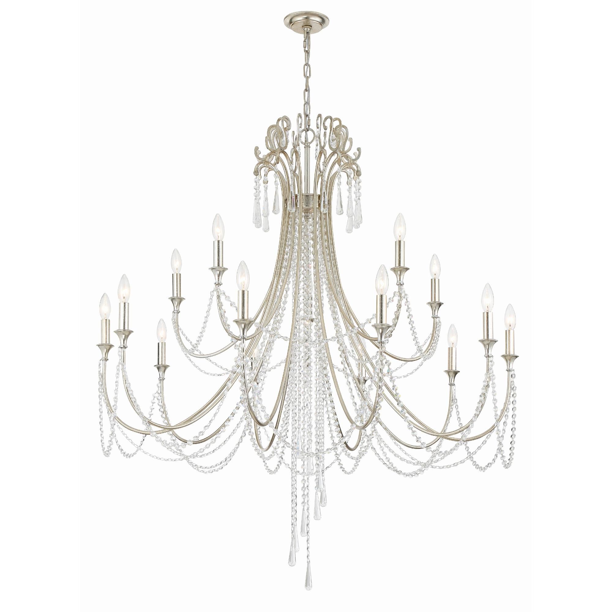 Arcadia 46 Inch 15 Light Chandelier by Crystorama