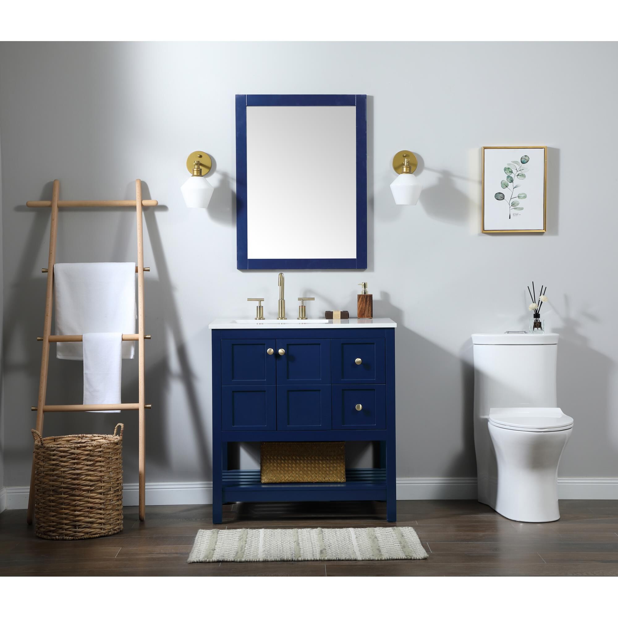 Shown in Blue finish