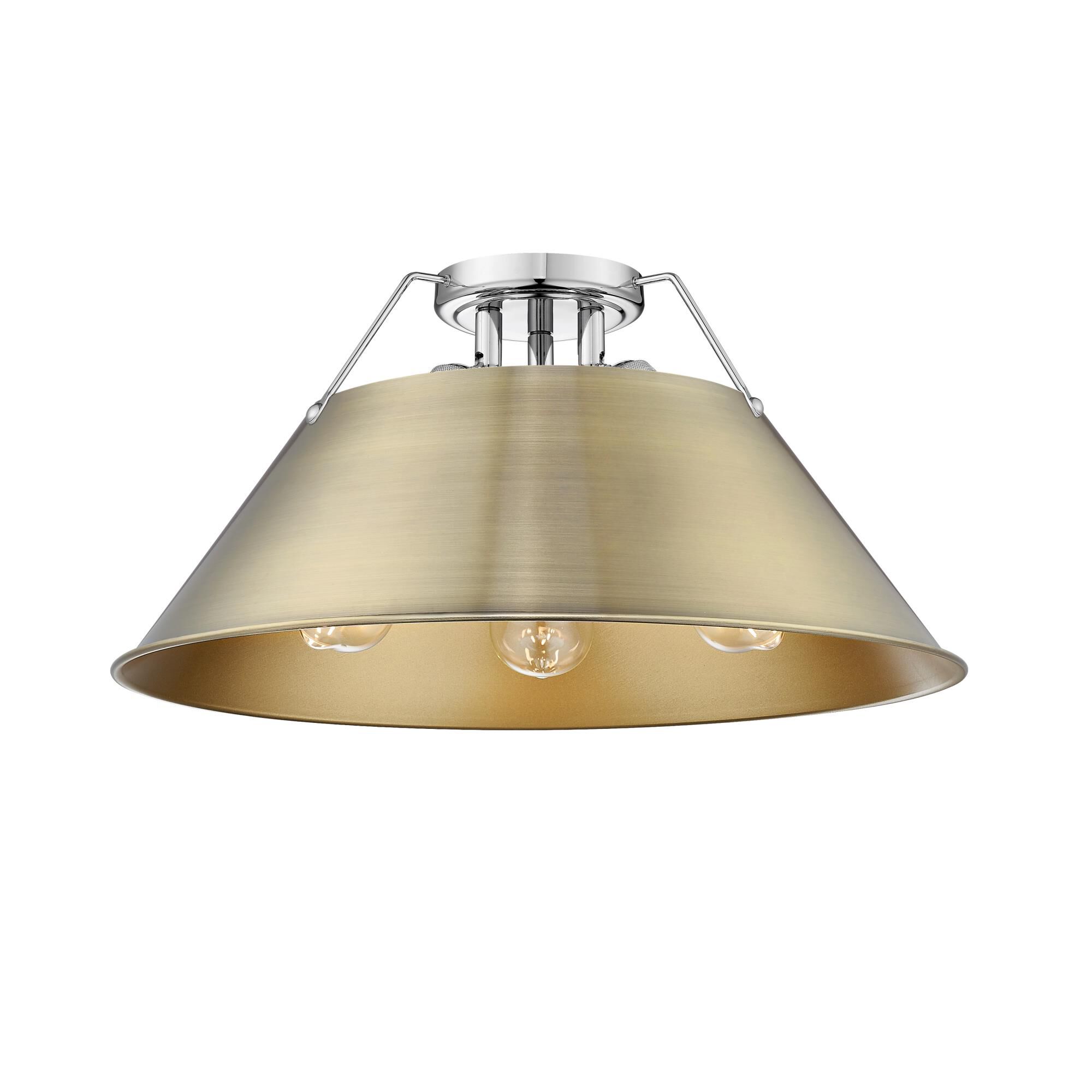 Orwell 19 Inch Semi Flush Mount by Golden Lighting