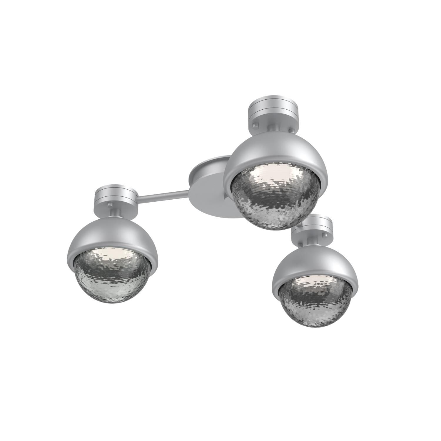 Shown in Classic Silver finish and Smoke glass and Metal Shade Matching Finish accent