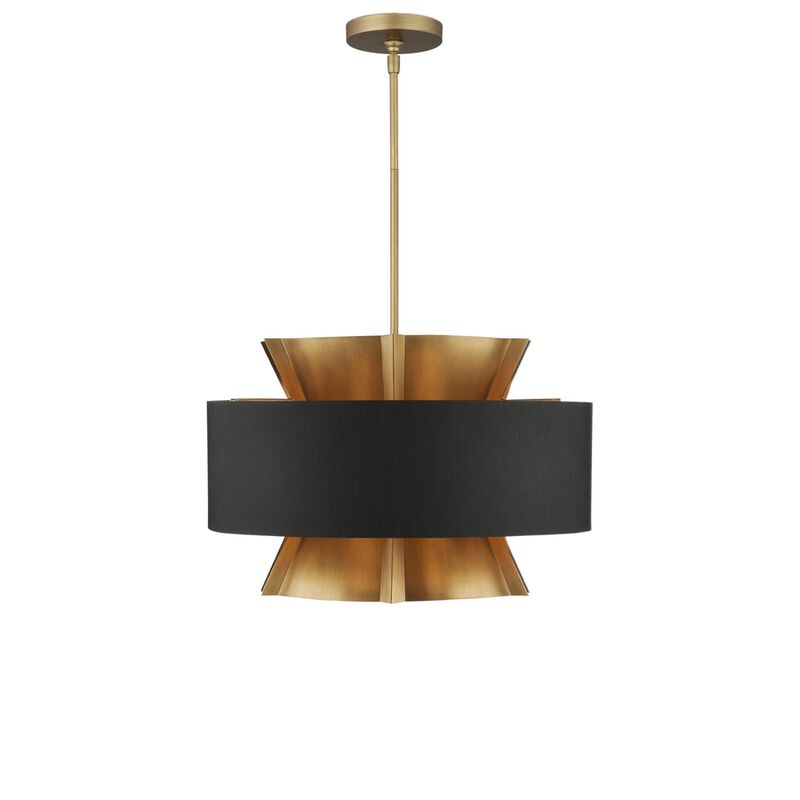 Oxenwood 24 Inch 6 Light Chandelier by Currey and Company