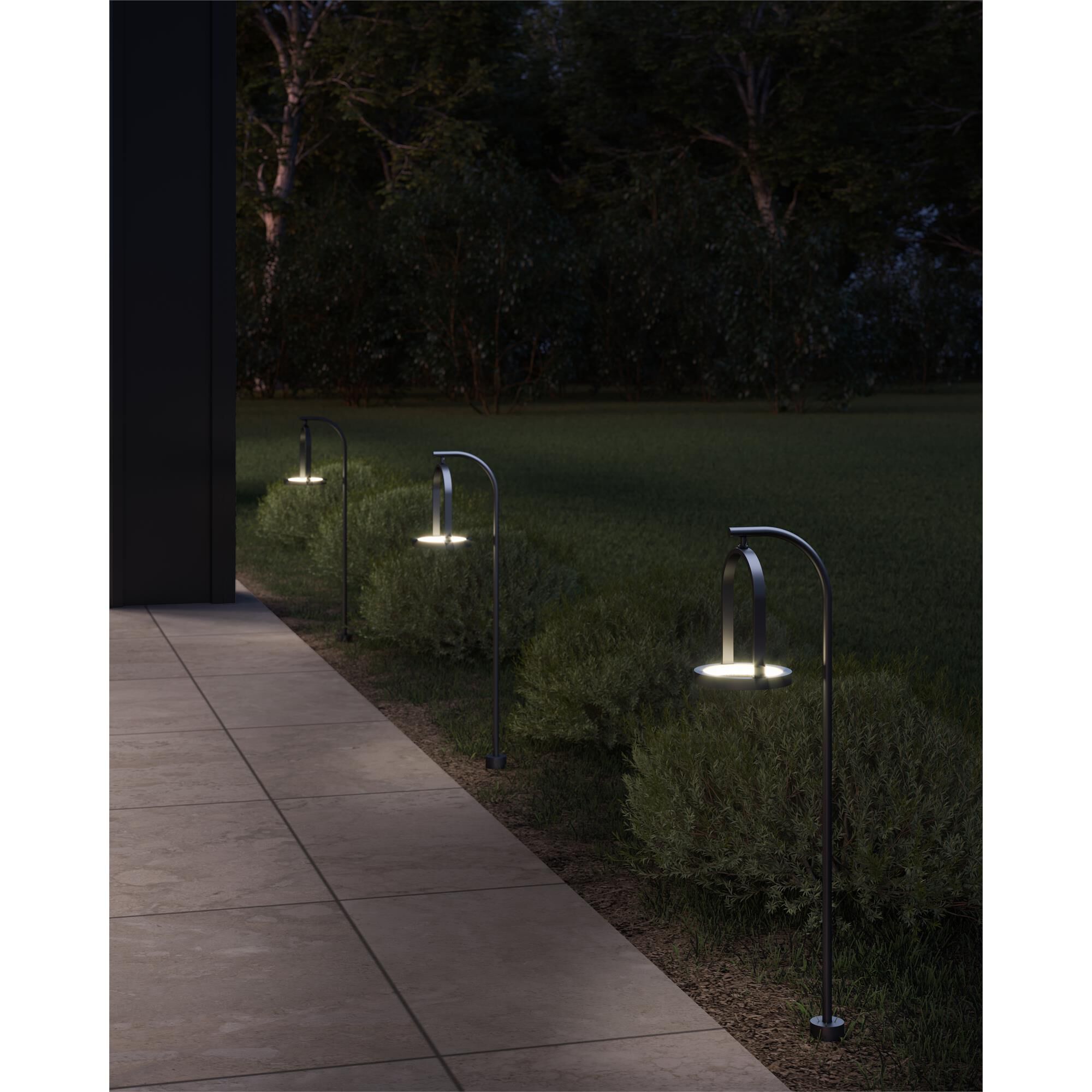 Shown in Black finish and Frosted Acrylic glass