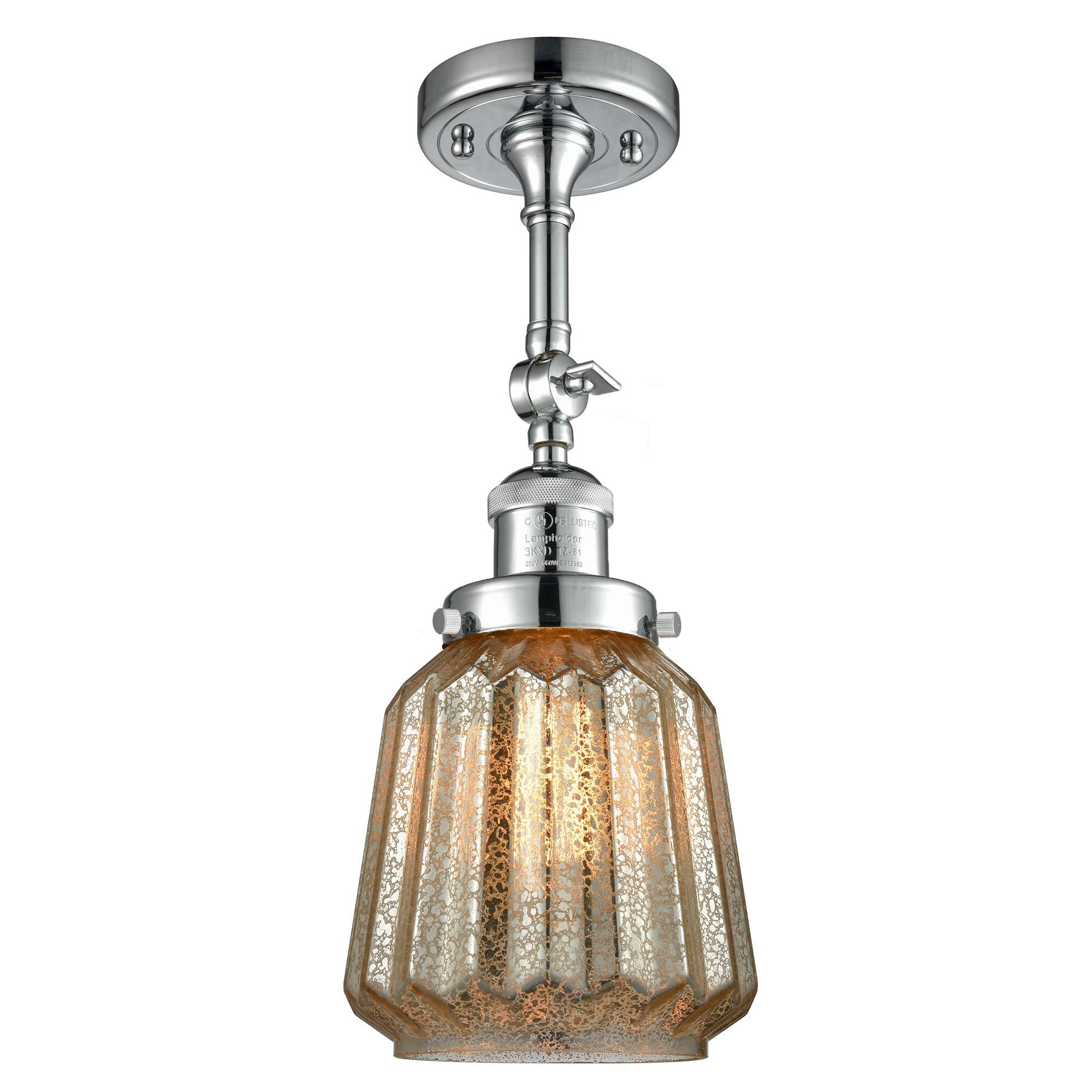 Bruno Marashlian Chatham 6 Inch 1 Light Semi Flush Mount by Innovations Lighting