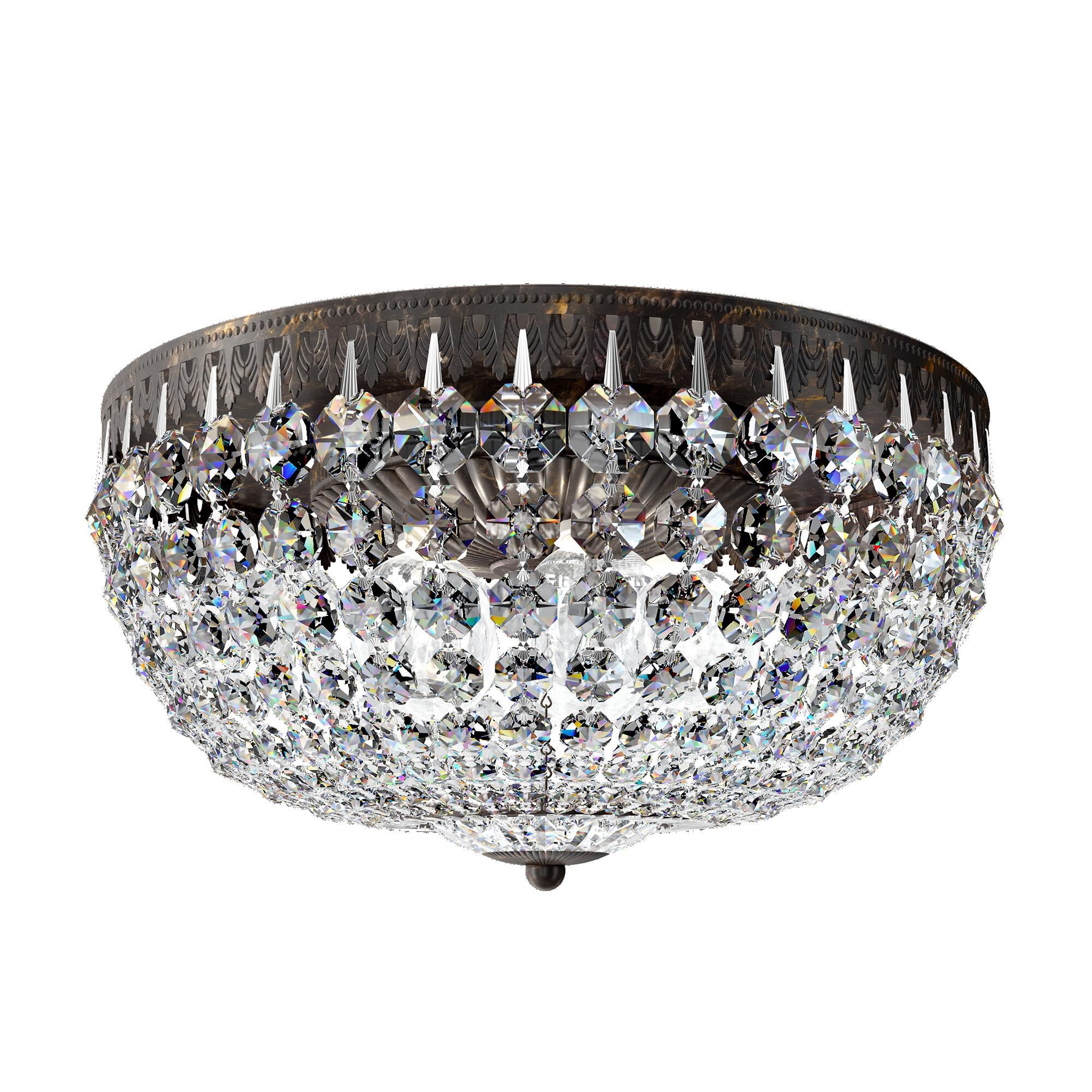 Petit Crystal 14 Inch Flush Mount by Schonbek