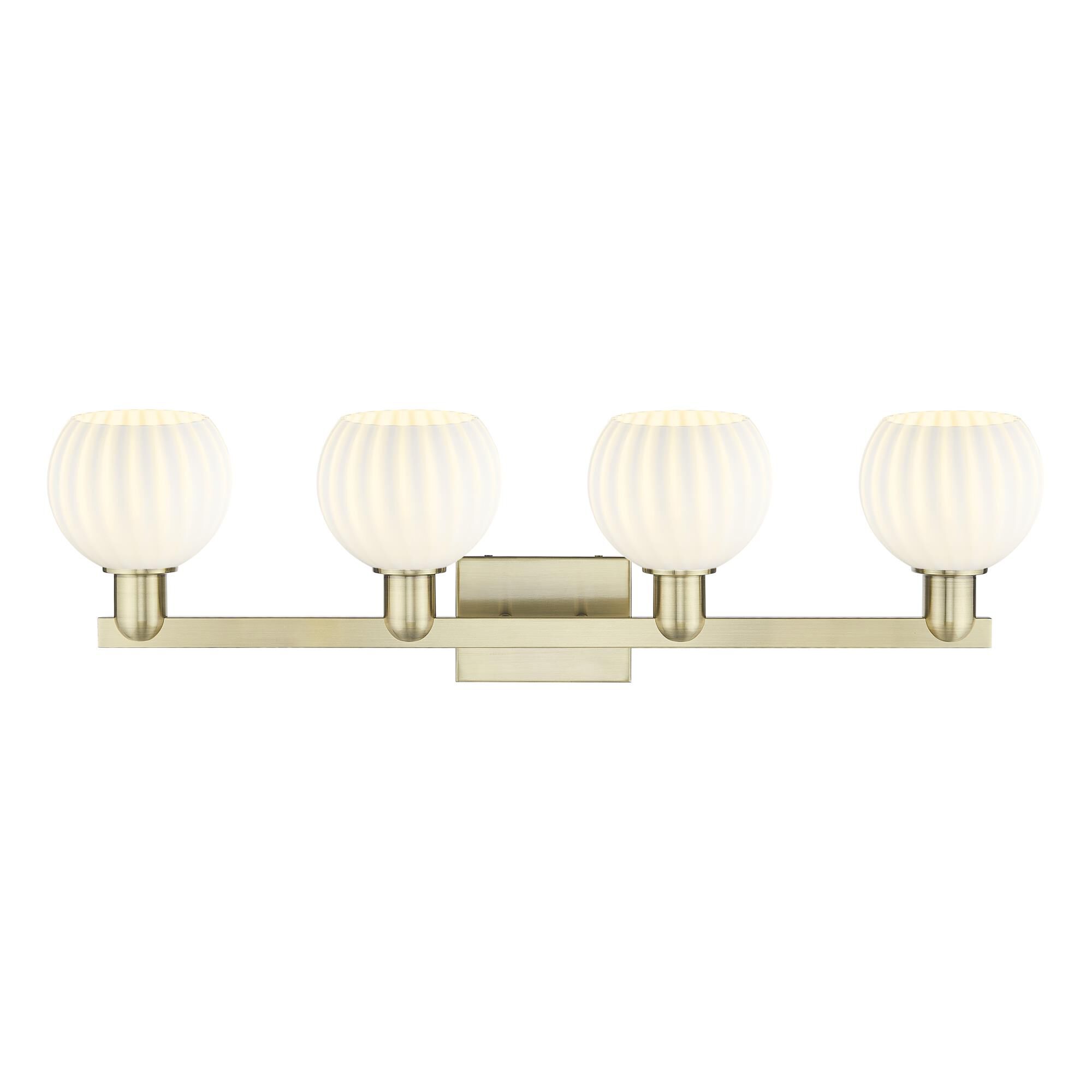 Bruno Marashlian White Venetian 33 Inch Bath Vanity Light by Innovations Lighting