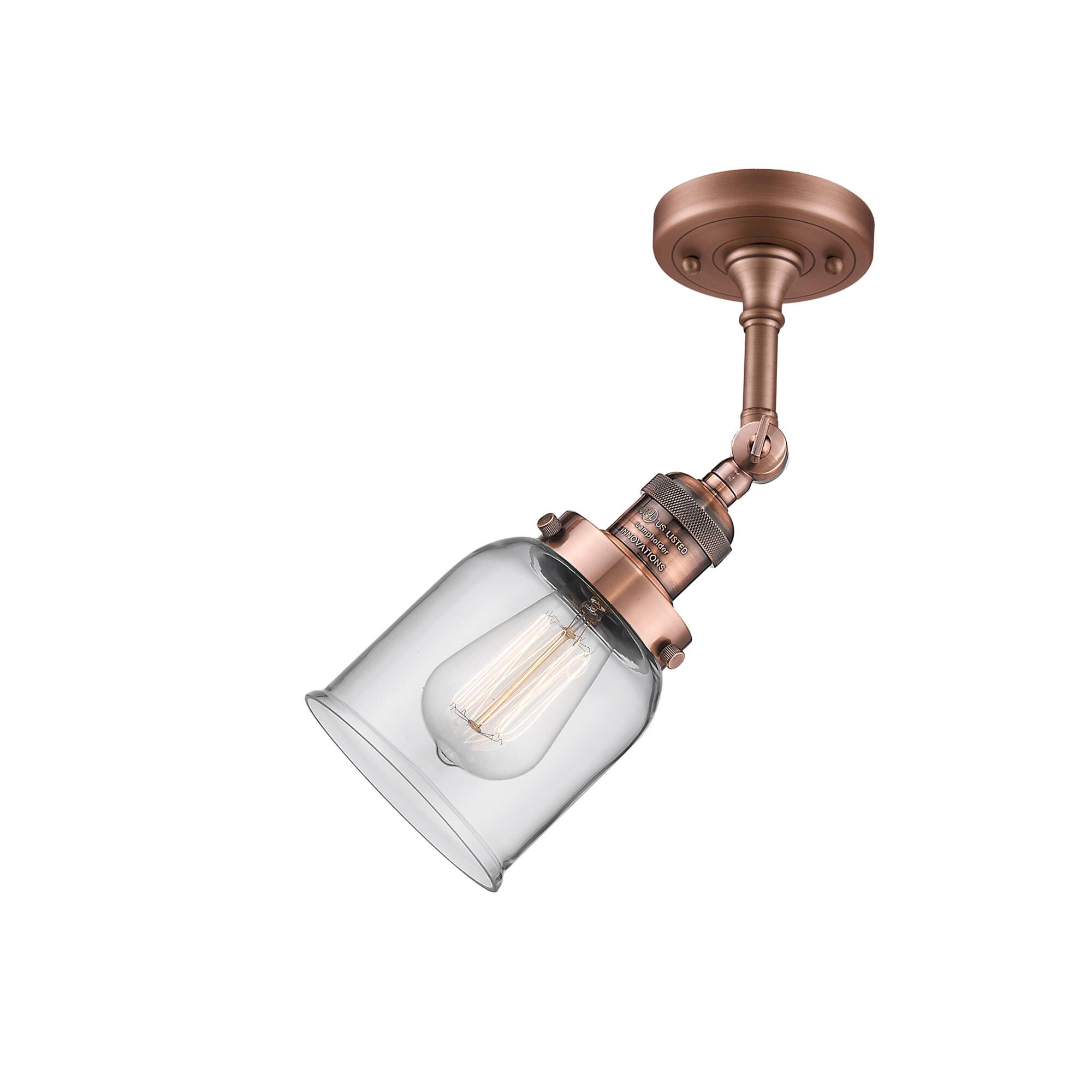 Bruno Marashlian Small Bell 5 Inch 1 Light Semi Flush Mount by Innovations Lighting