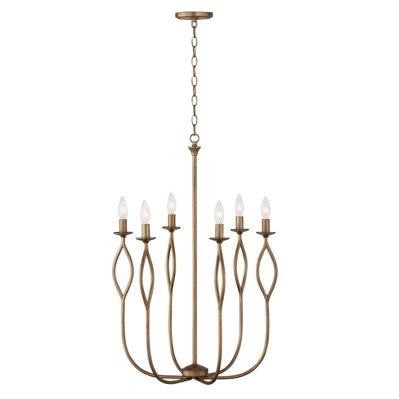 Cohen 22 Inch 6 Light Chandelier by Capital Lighting Fixture Company