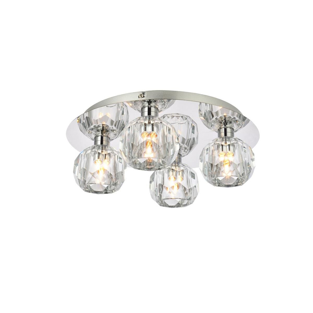 Graham 14 Inch 4 Light LED Flush Mount by Elegant Lighting