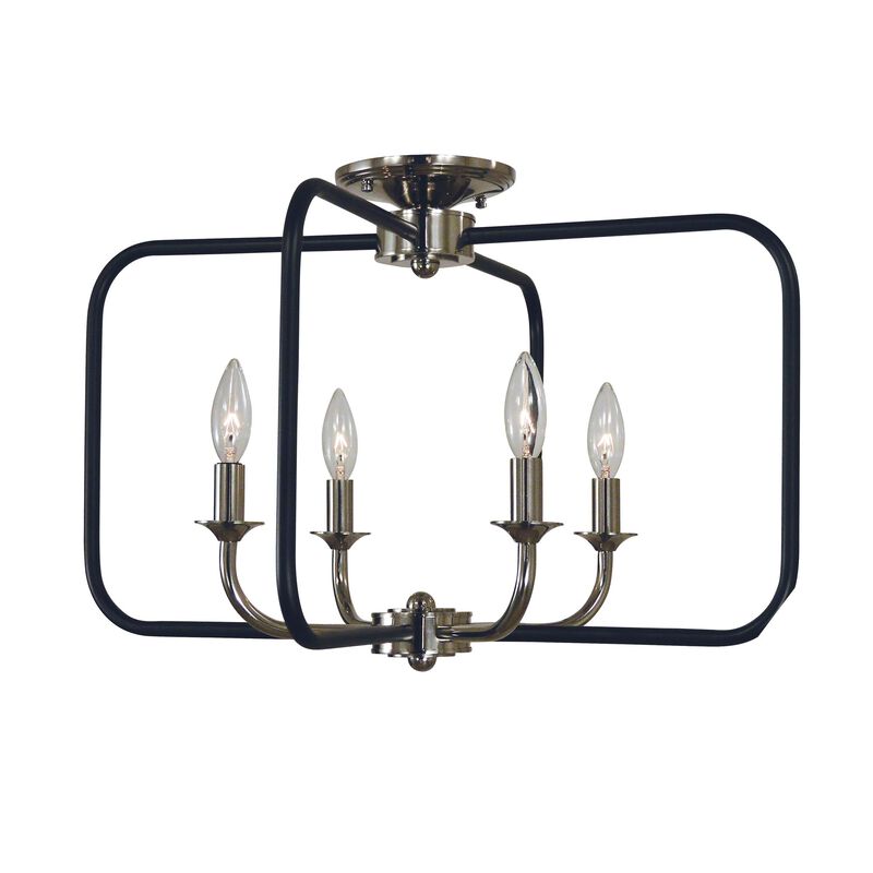 Boulevard 22 Inch 4 Light Semi Flush Mount by Framburg