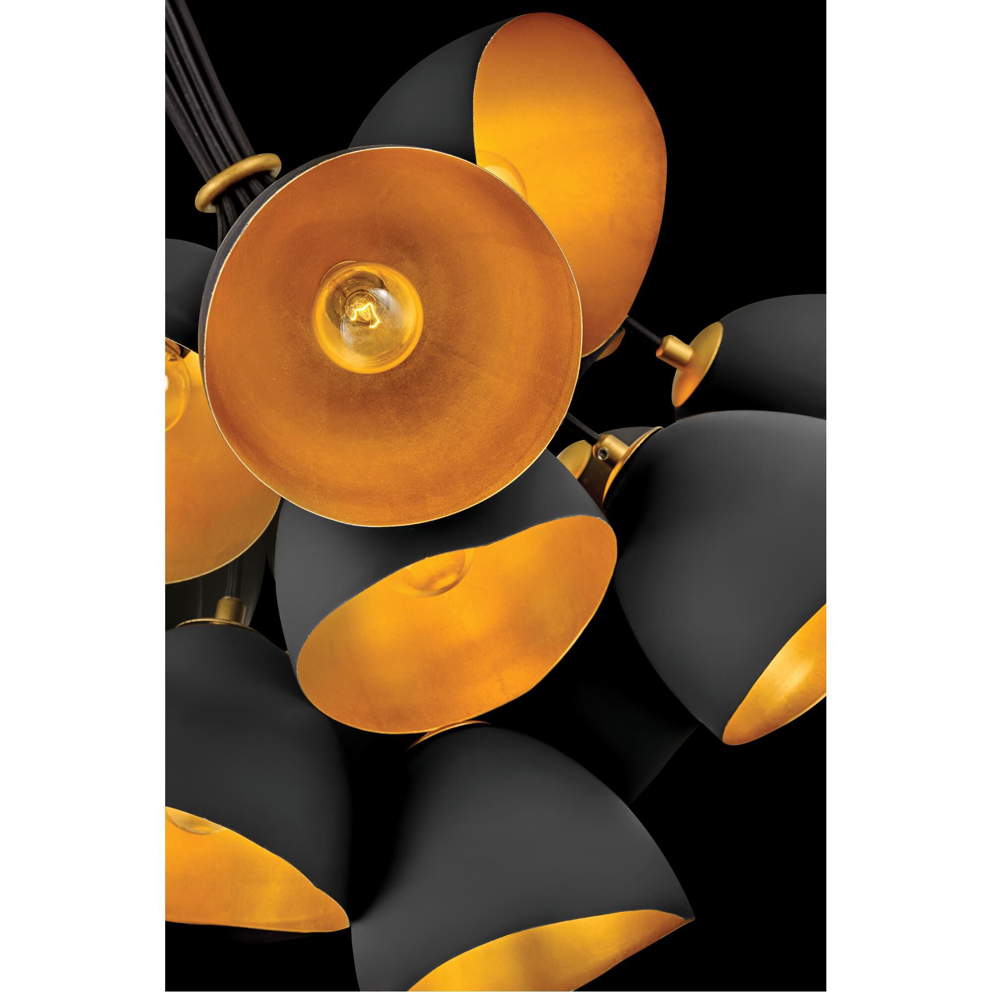 Shown in Shell Black finish and Gold Leaf accent