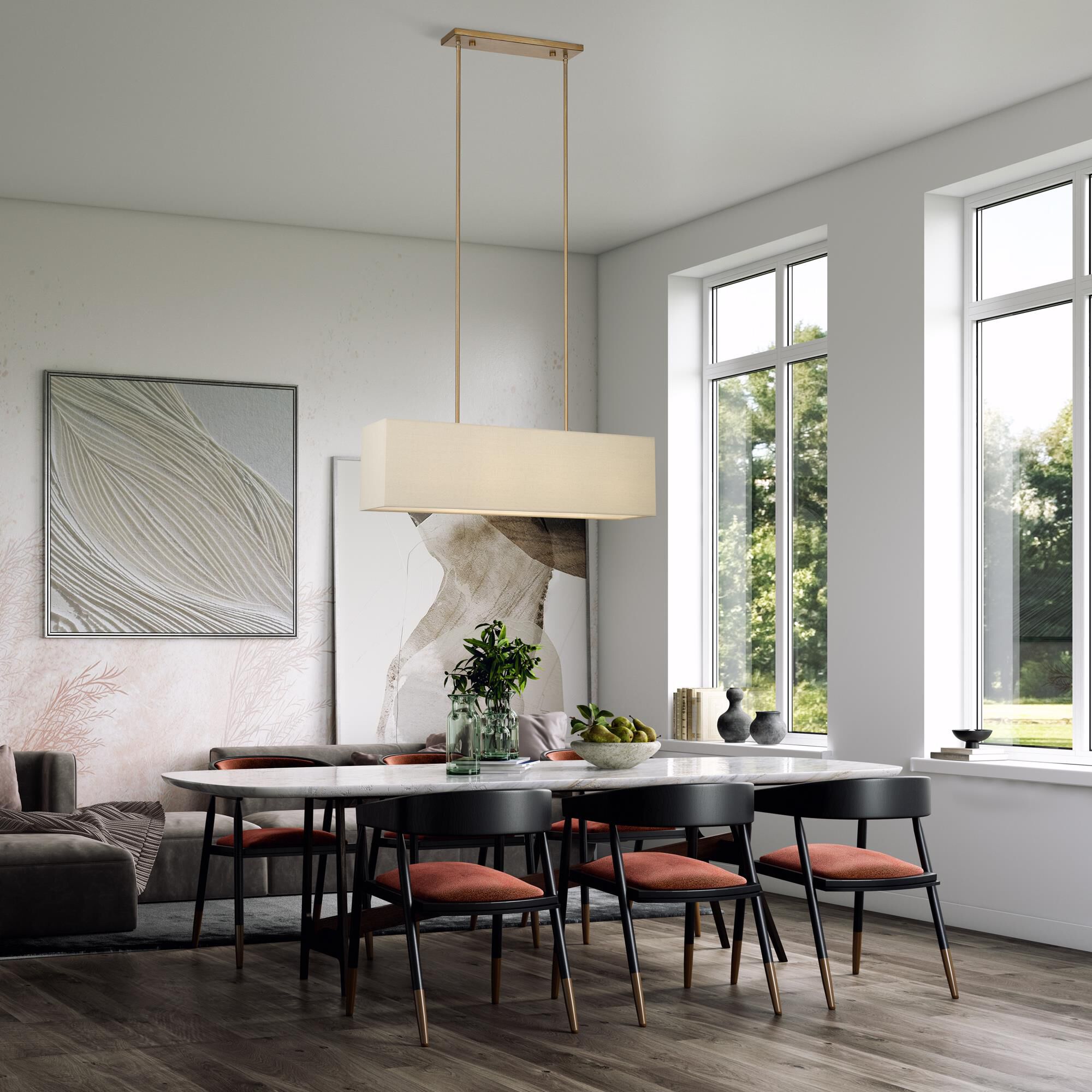 Summit 36 Inch Linear Suspension Light by Livex Lighting