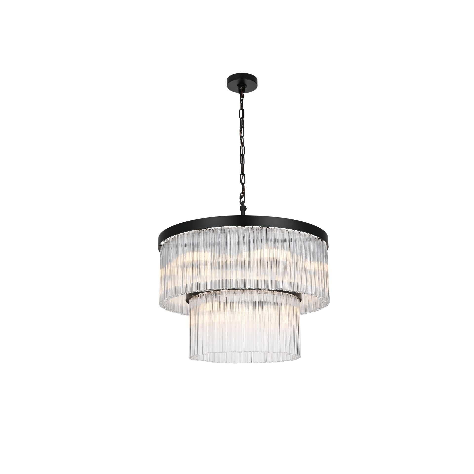 Harlow 24 Inch Chandelier by Elegant Lighting
