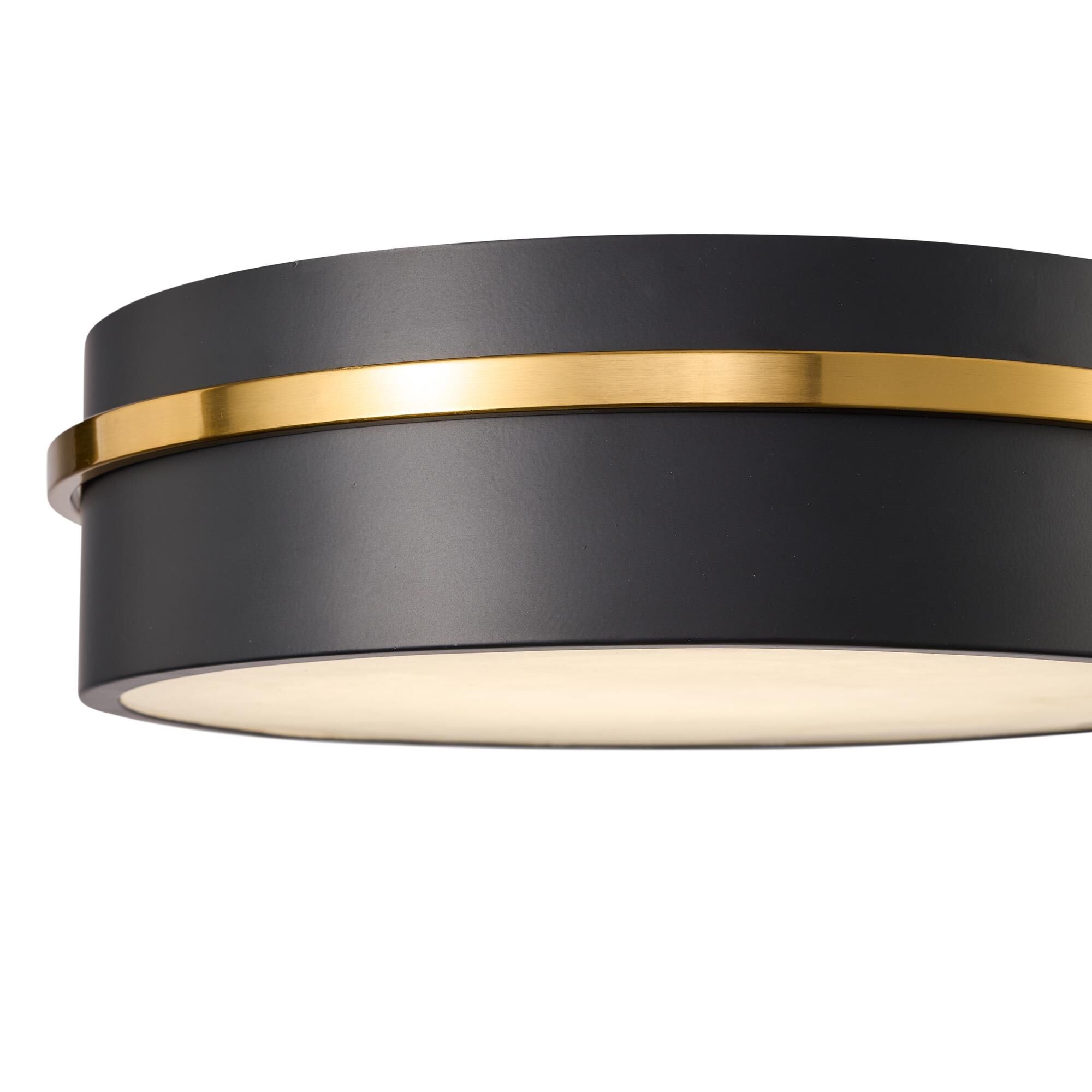 Shown in Black and Brass finish