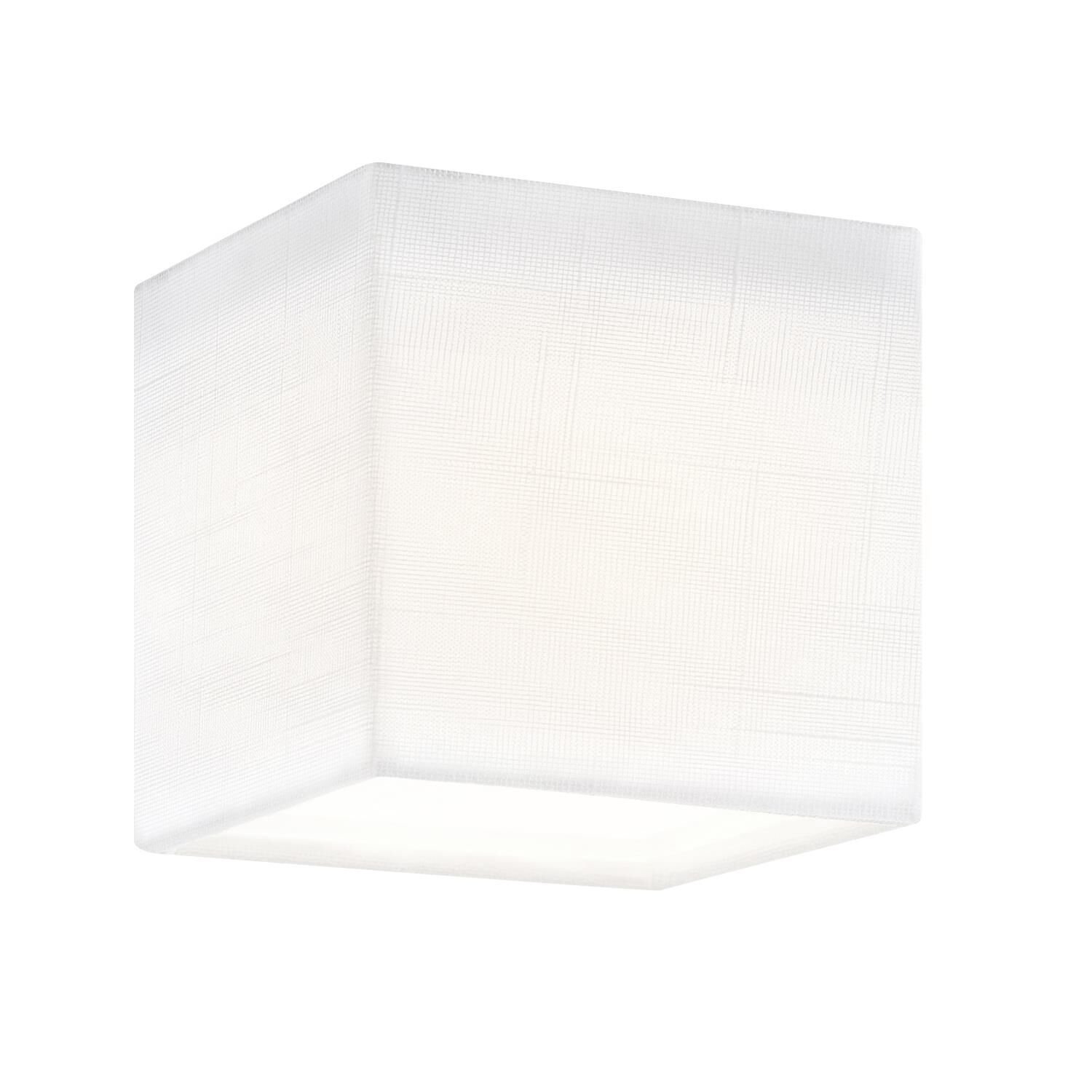 Shown in White Linen finish and White Linen shade