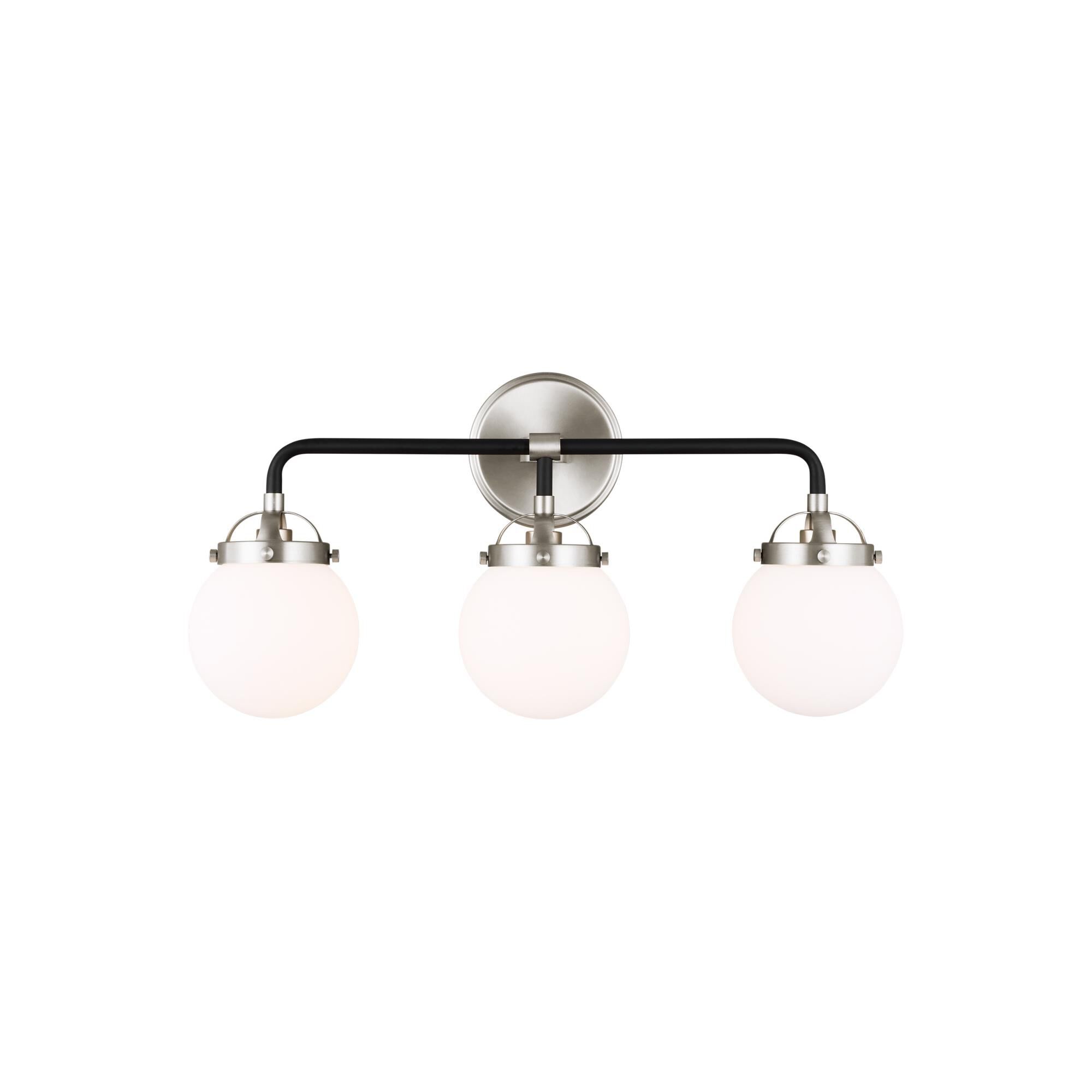 Shown in Brushed Nickel finish and Etched / White Inside glass and Etched / White Inside Glass s shade