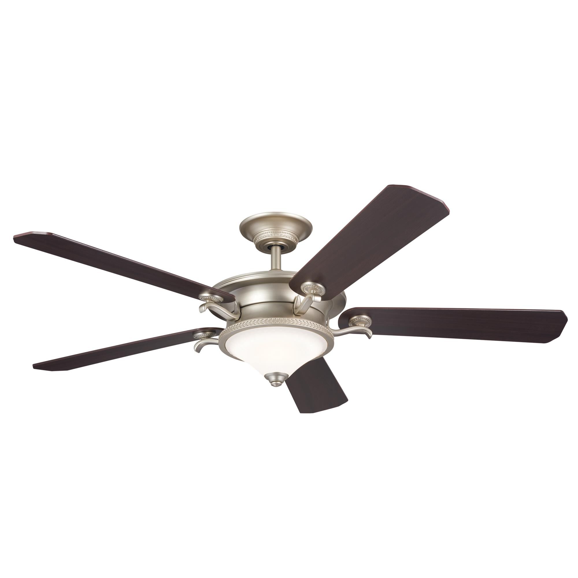 Shown in Brushed Nickel finish and Frosted glass