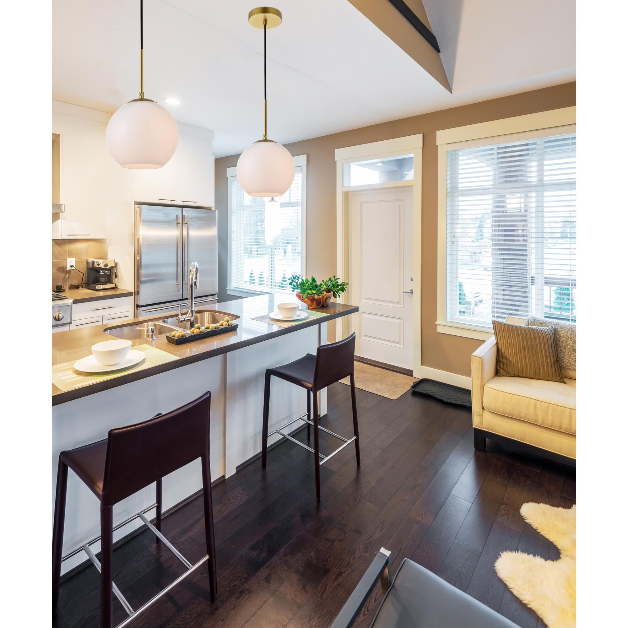 Baxter 8 Inch Mini Pendant by Elegant Lighting