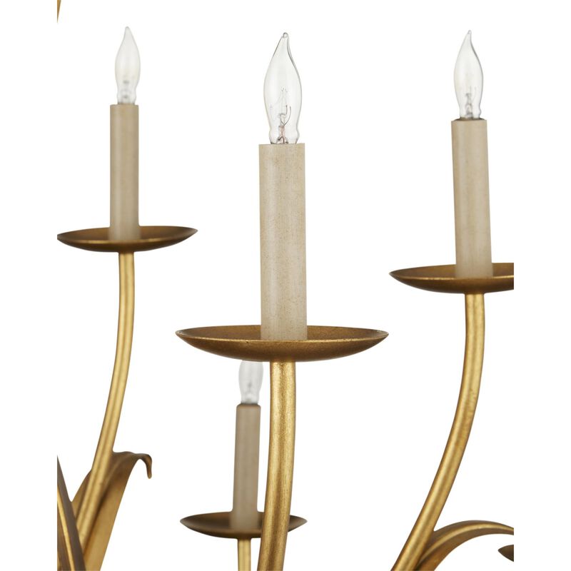 Menefee 49 Inch 18 Light Chandelier by Currey and Company