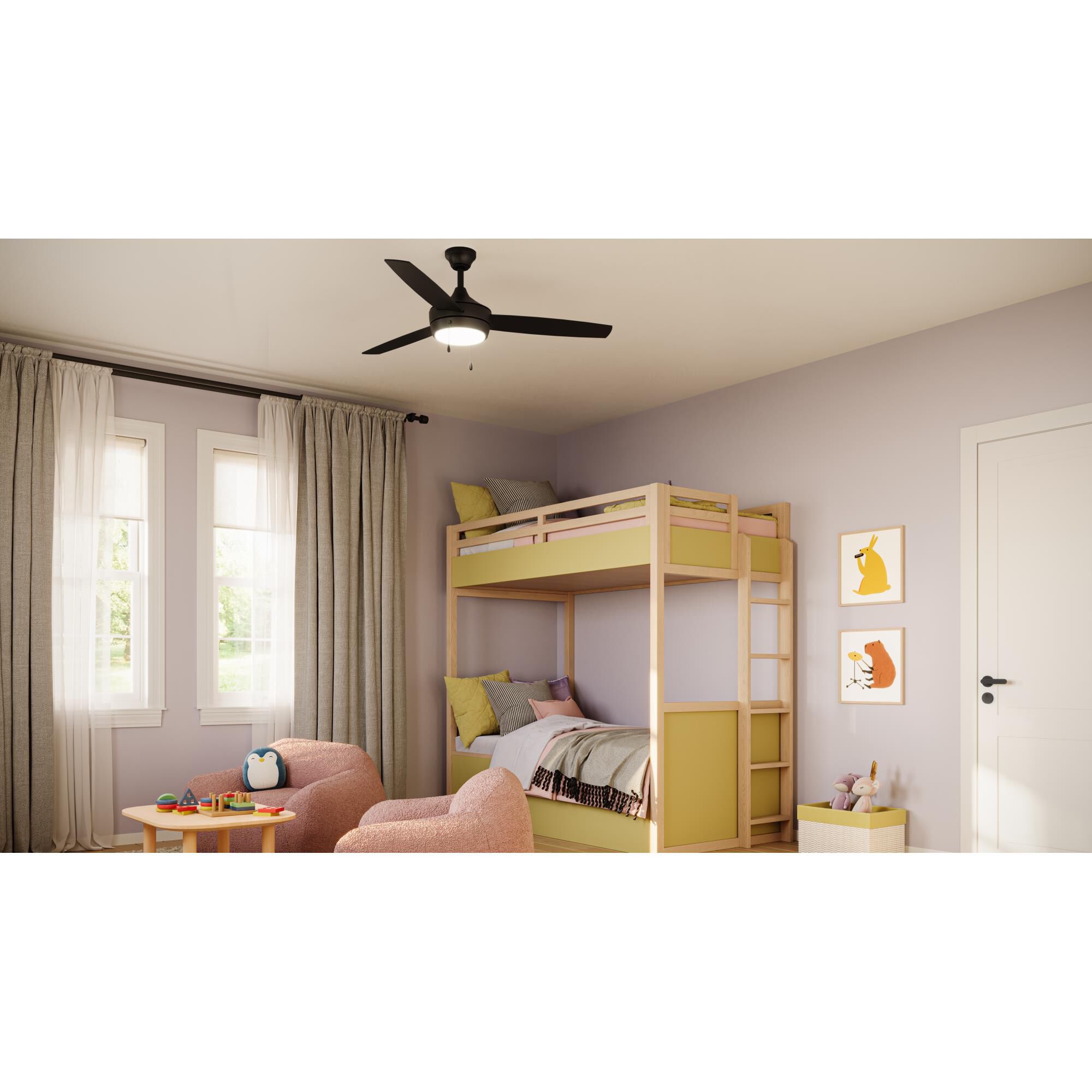 Nolyn 52 Inch Ceiling Fan with Light Kit by Progress Lighting