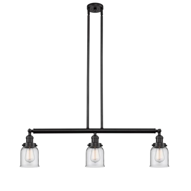 Bruno Marashlian Small Bell 36 Inch 3 Light Linear Suspension Light by Innovations Lighting
