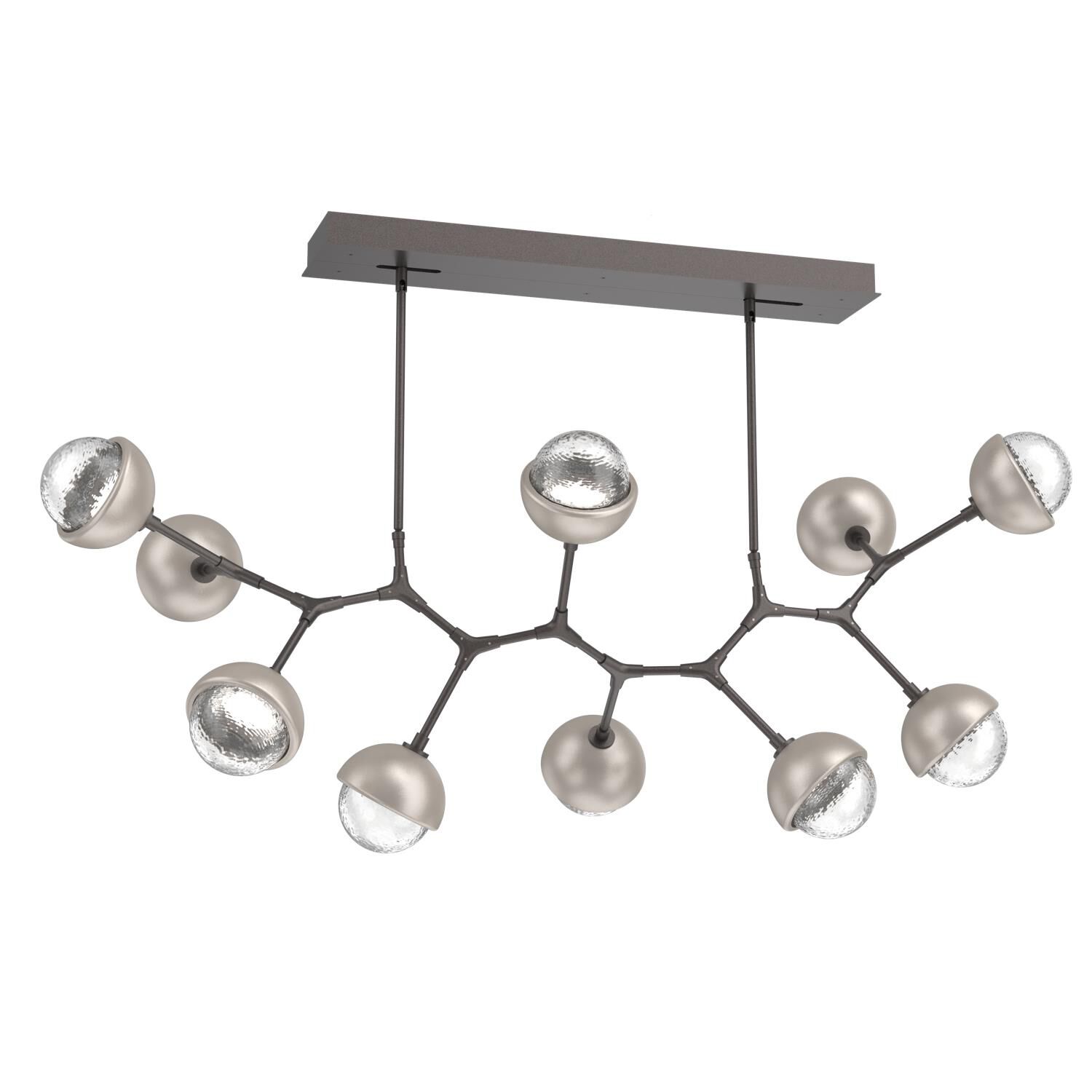 Levi Wilson Cabochon 56 Inch Linear Suspension Light by Hammerton Studio