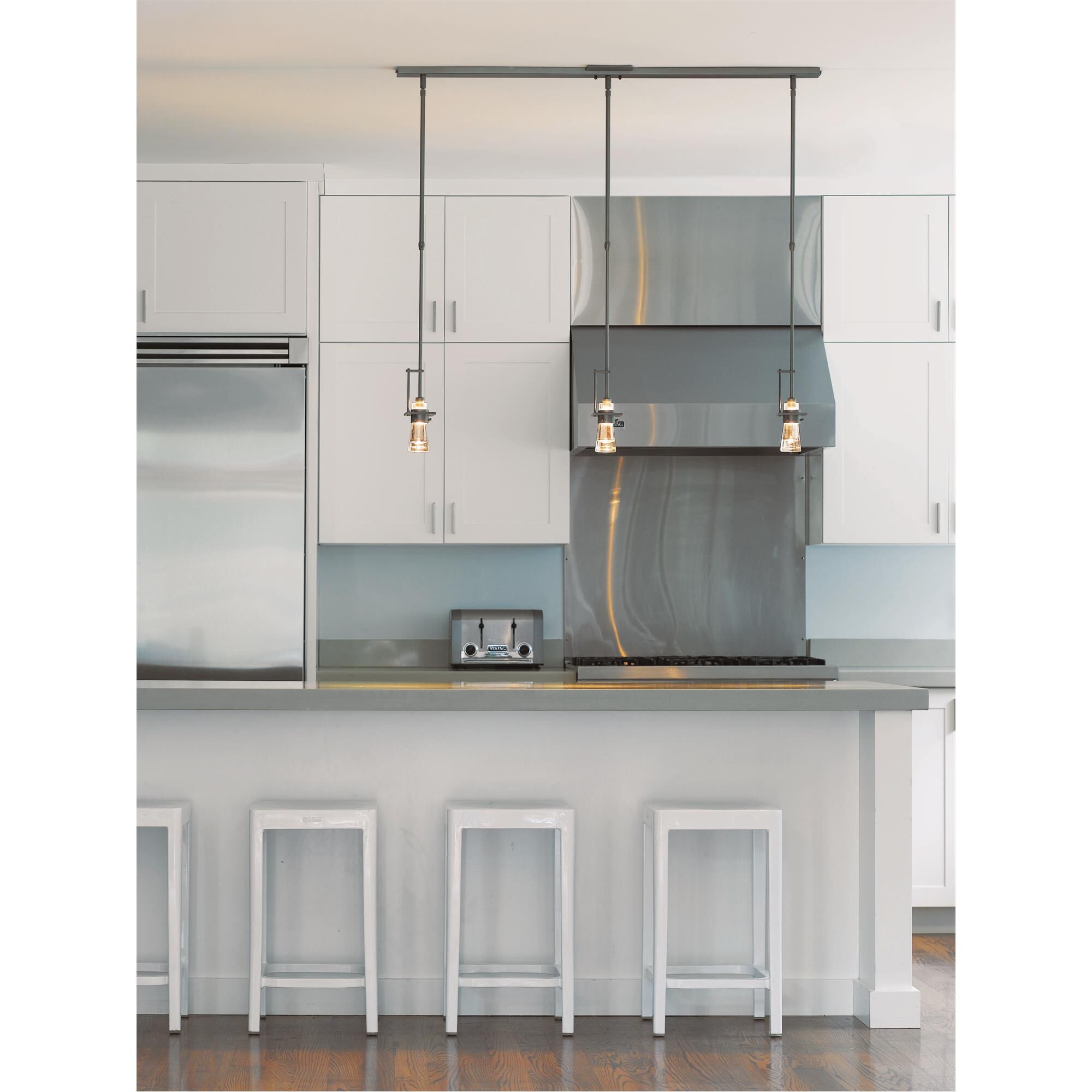 Shown in Dark Smoke finish and Clear glass