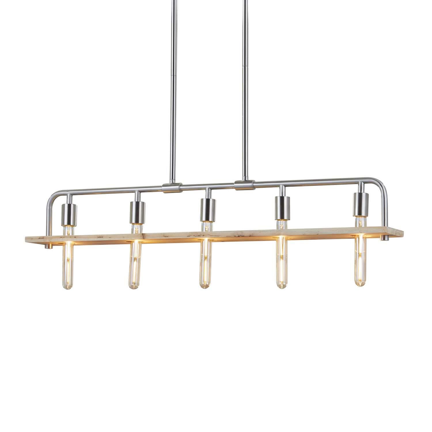 Eco - Bronx 4 Inch 5 Light Linear Suspension Light by Justice Design Group