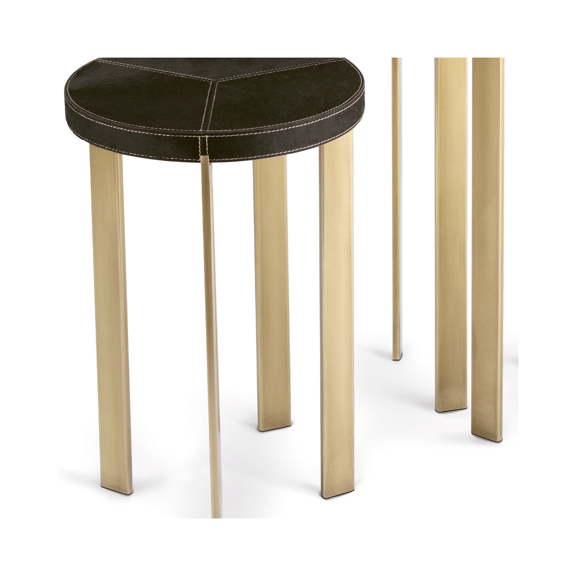 Shown in Brass finish and - None - shade