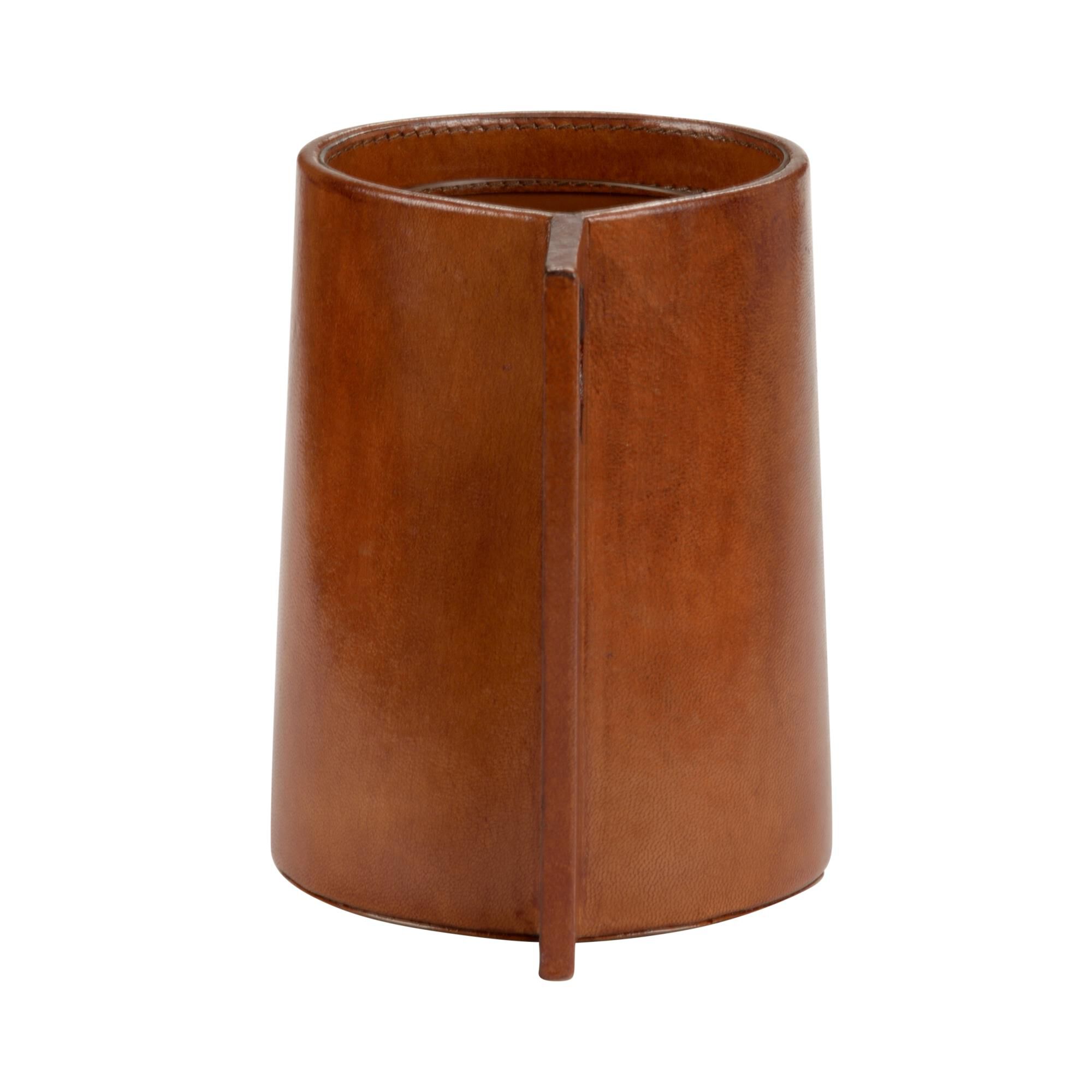 Leather Vase (Sm) Vase-Urn by Chelsea House