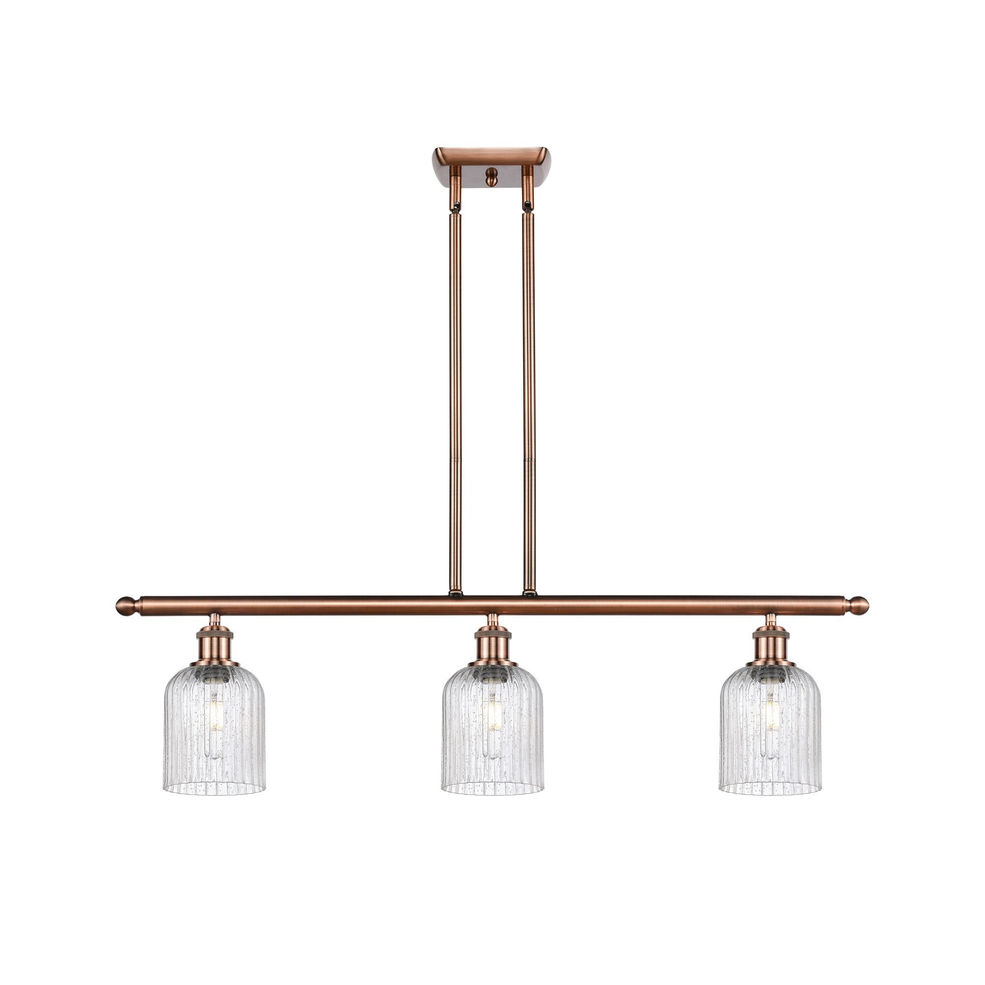 Shown in Antique Copper finish and Seedy shade