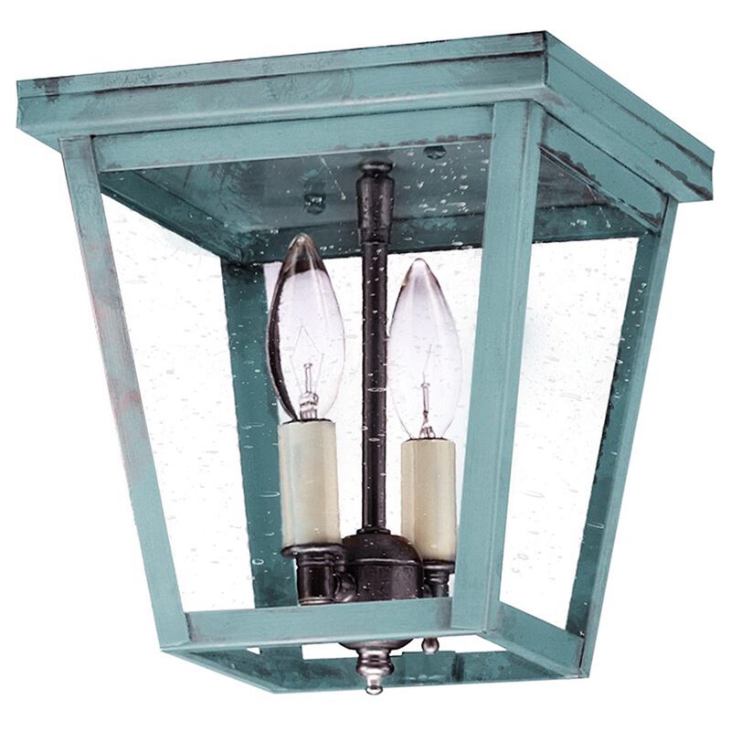 Williams 8 Inch 2 Light Outdoor Flush Mount by Northeast Lantern