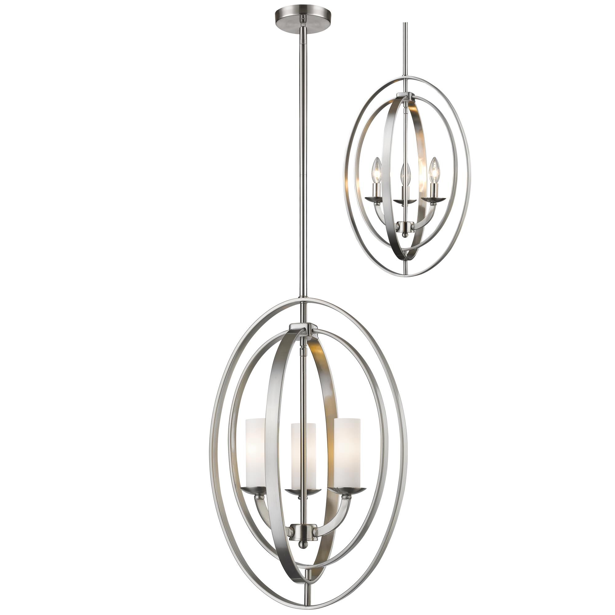 Ashling 15 Inch 3 Light Mini Chandelier by Z-Lite