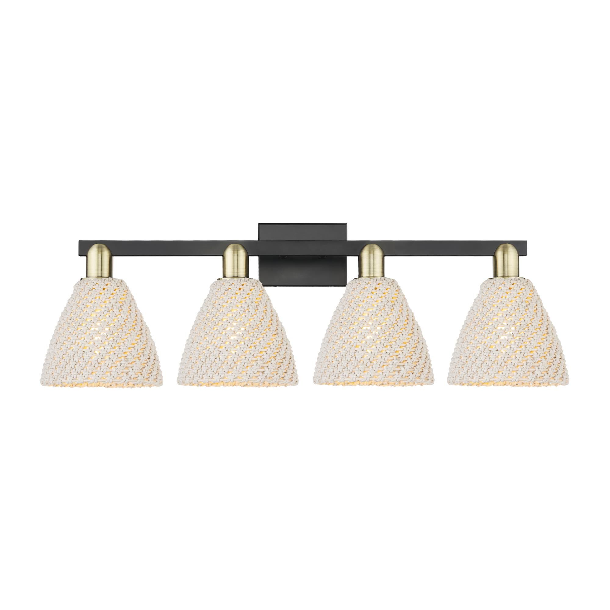 Bruno Marashlian Natural Ballston Dome 36 Inch Bath Vanity Light by Innovations Lighting