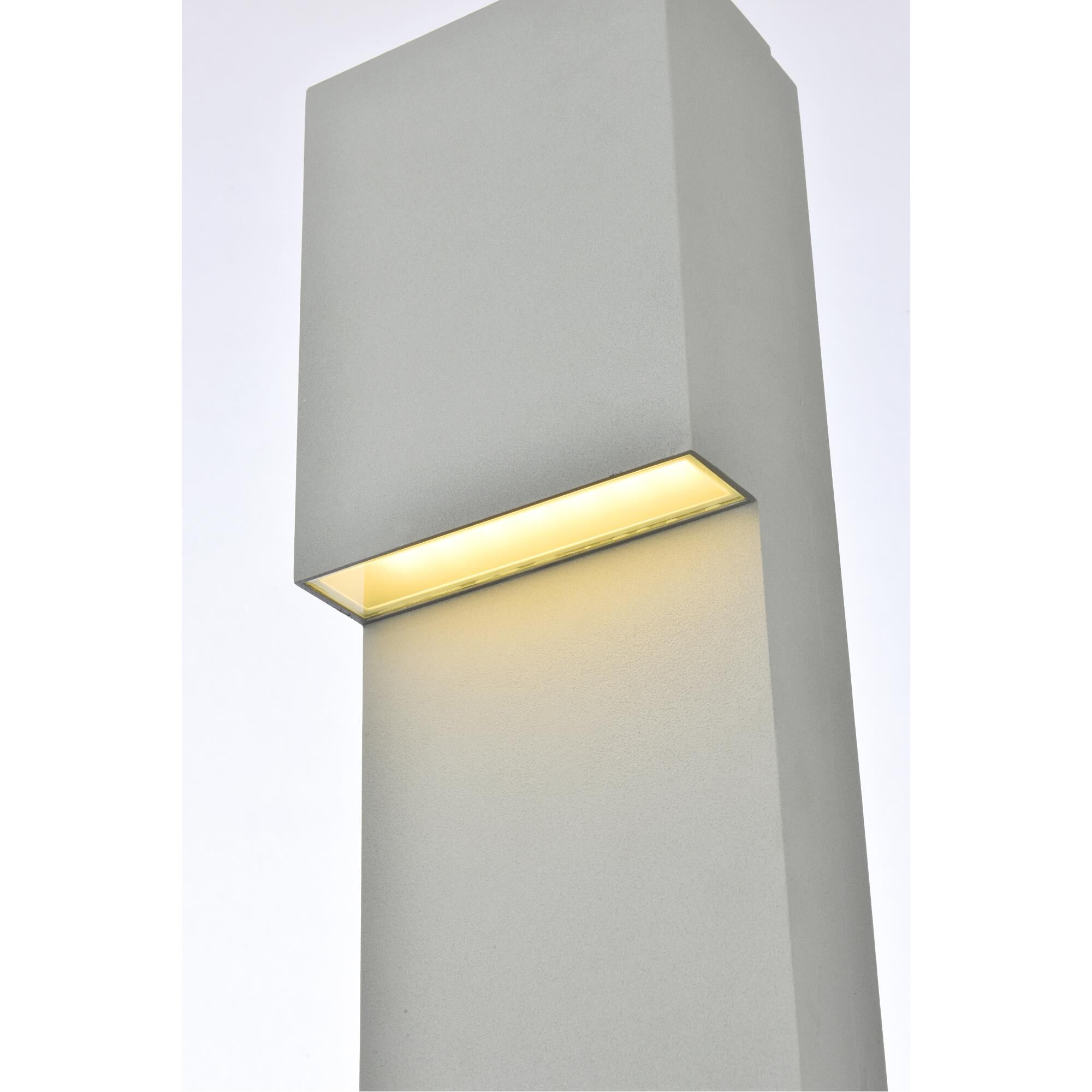 Elegant Lighting Raine 16 Inch Tall LED Outdoor Wall Light