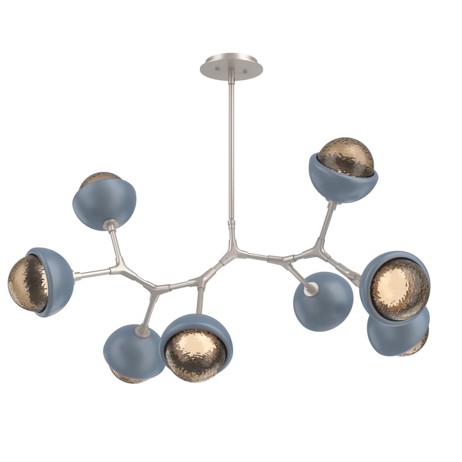 Levi Wilson Cabochon 38 Inch Linear Suspension Light by Hammerton Studio