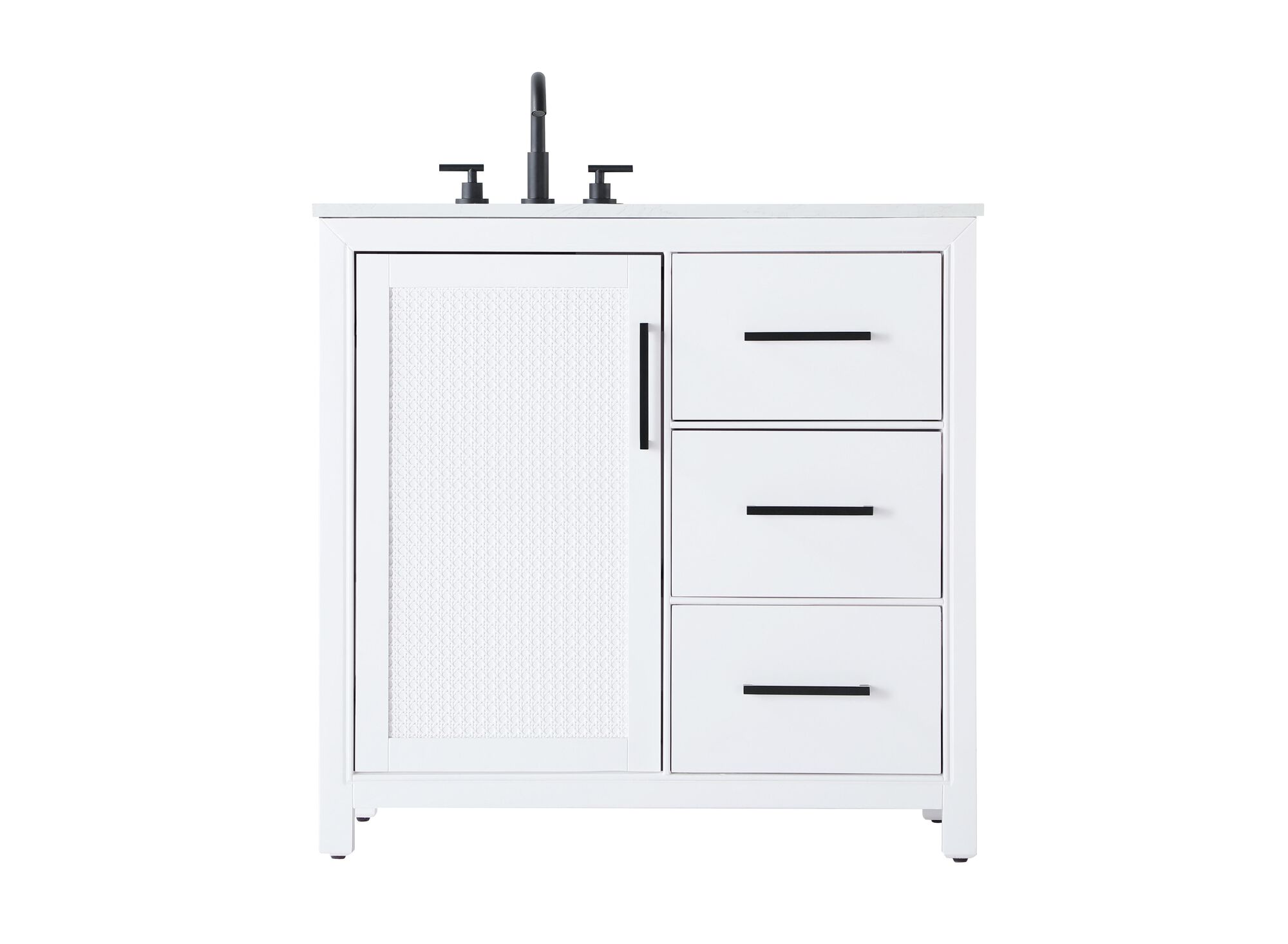 Shown in White finish