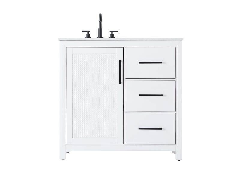 Alina 36 Inch Bath Vanity by Elegant Dcor