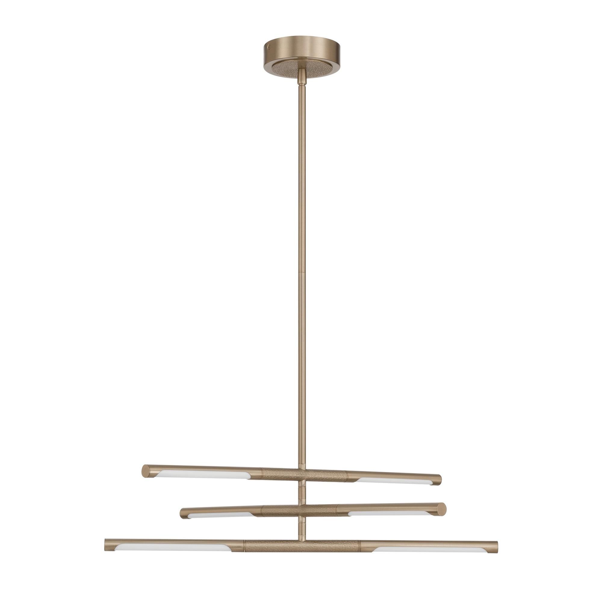 Shown in Champagne Gold finish and White glass
