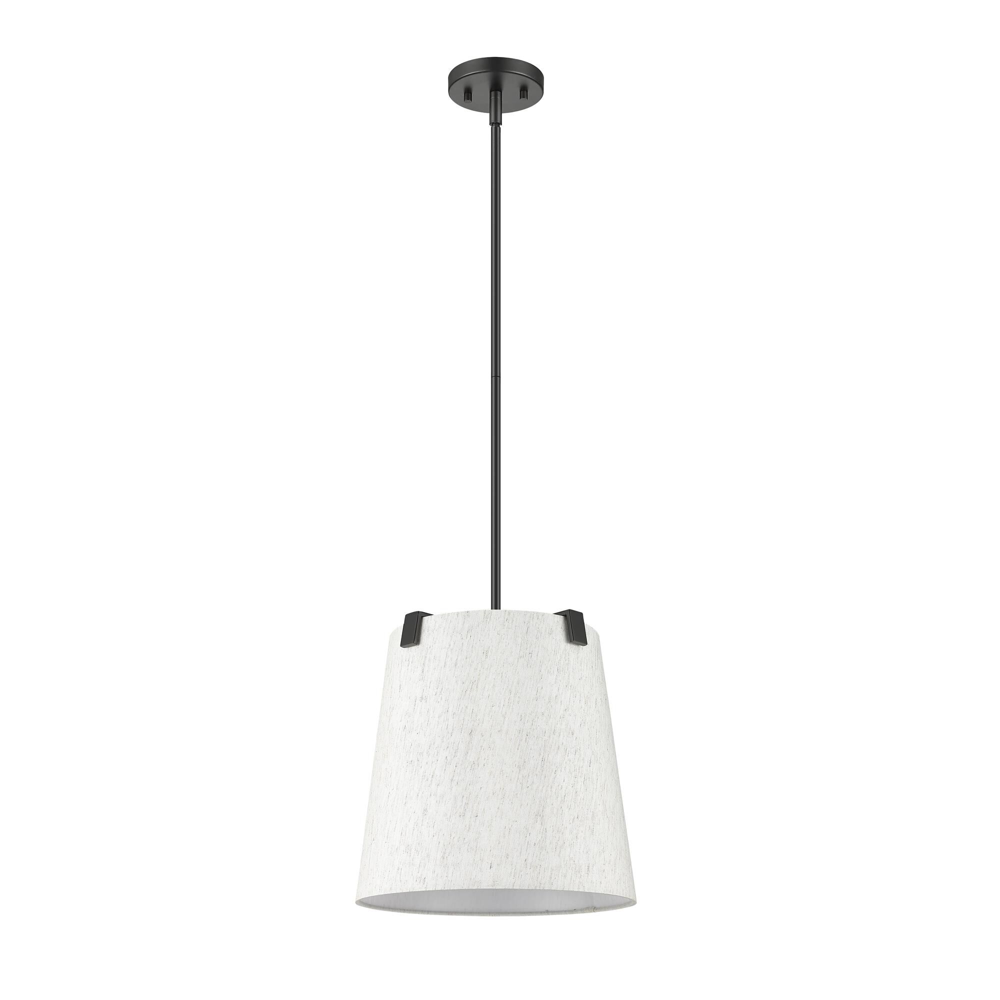 Shown in Matte Black finish and Cream shade