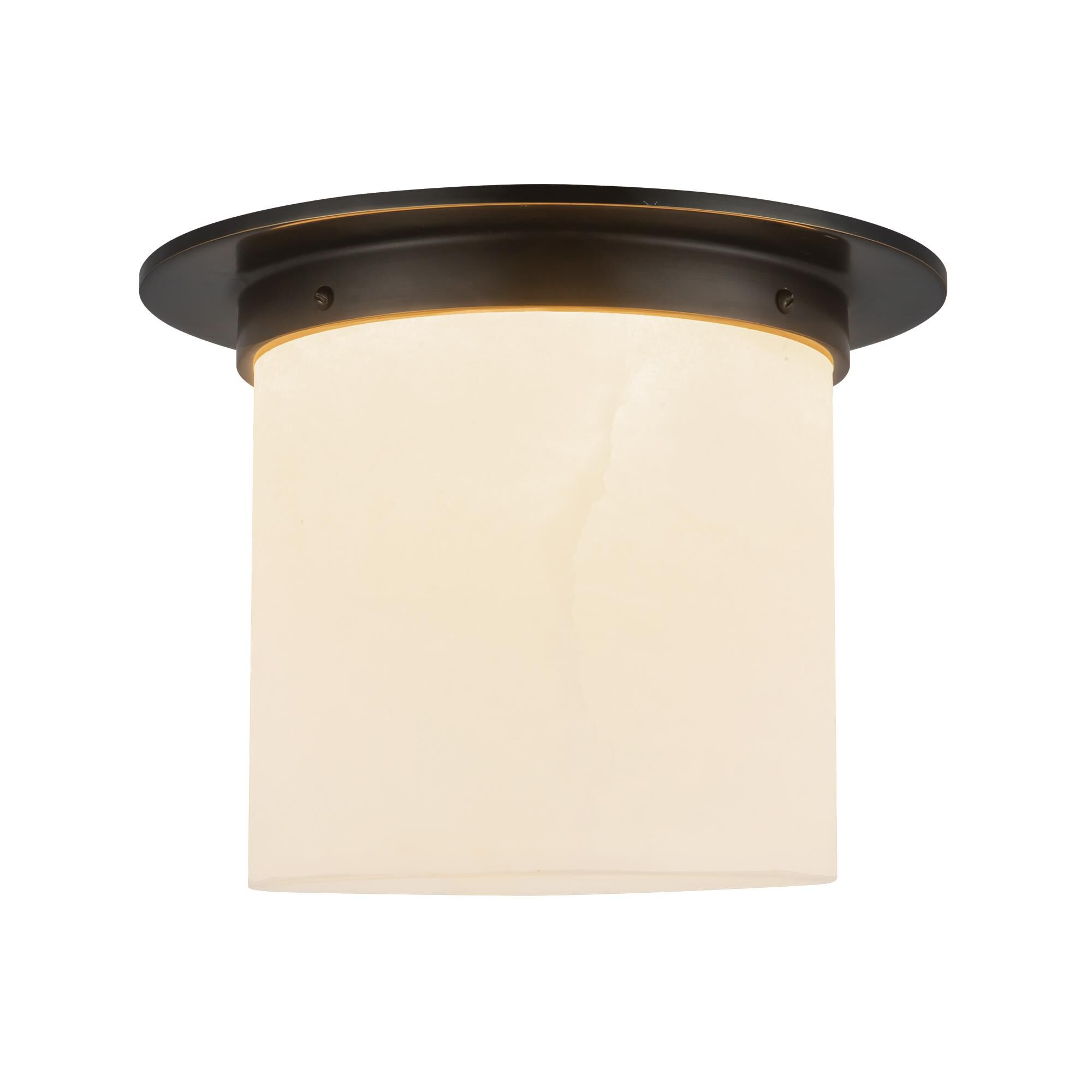 Shown in Urban Bronze finish and Alabaster glass