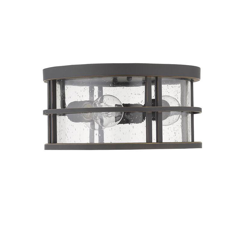 Jordan 12 Inch 3 Light Outdoor Flush Mount by Z-Lite