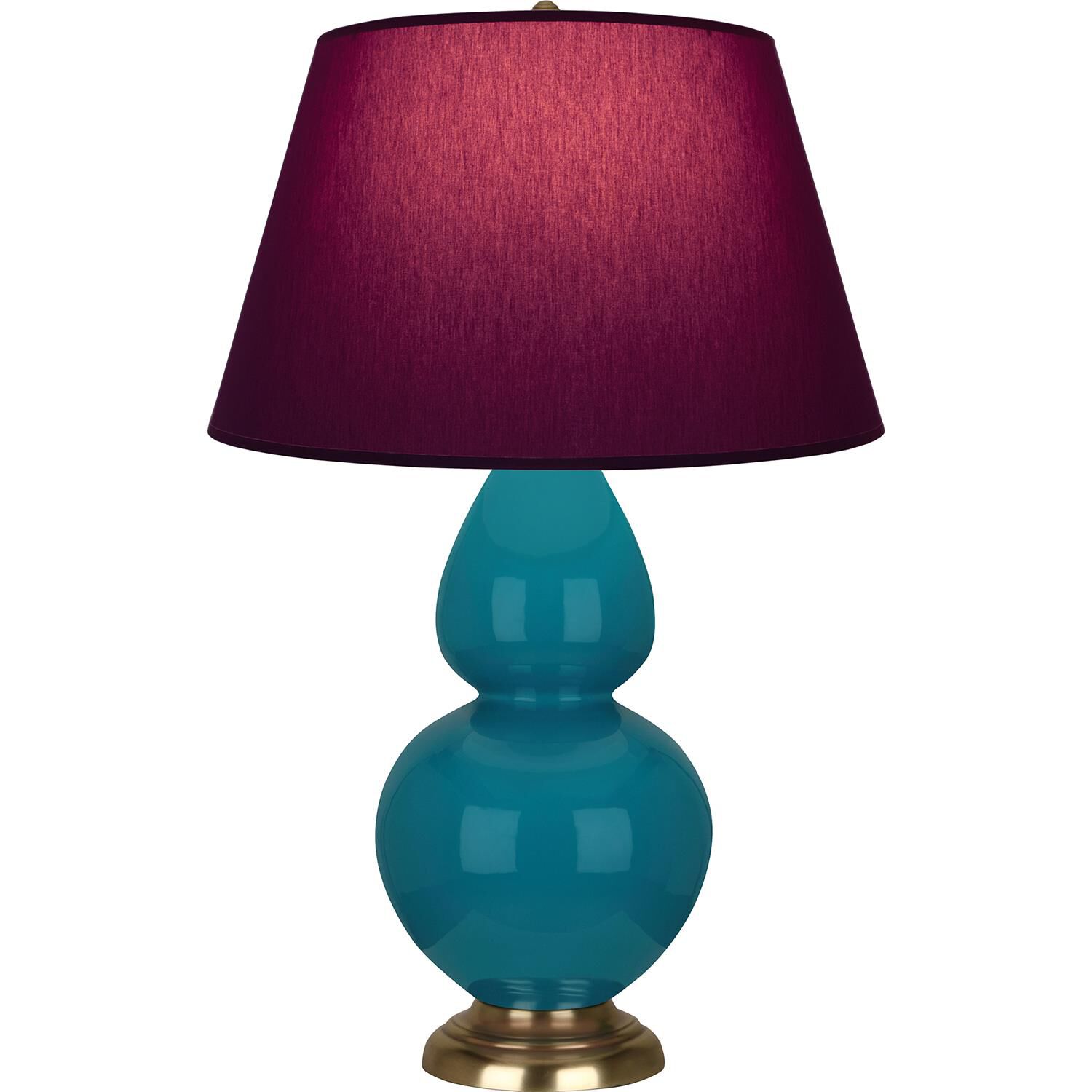 Shown in Peacock finish and Plum and Lavender shade and Plum accent