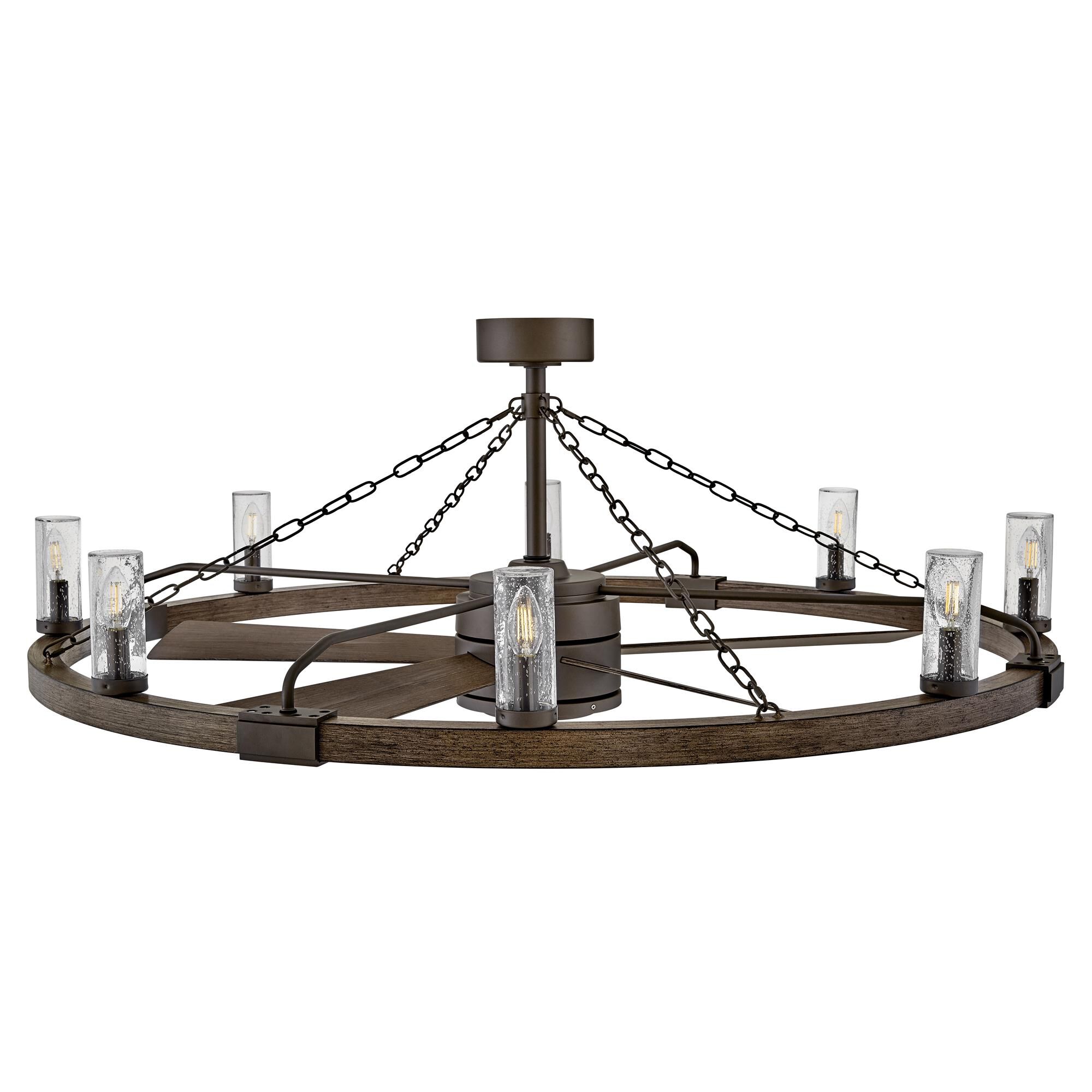 Sawyer 44 Inch Chandelier Ceiling Fan with Light Kit,