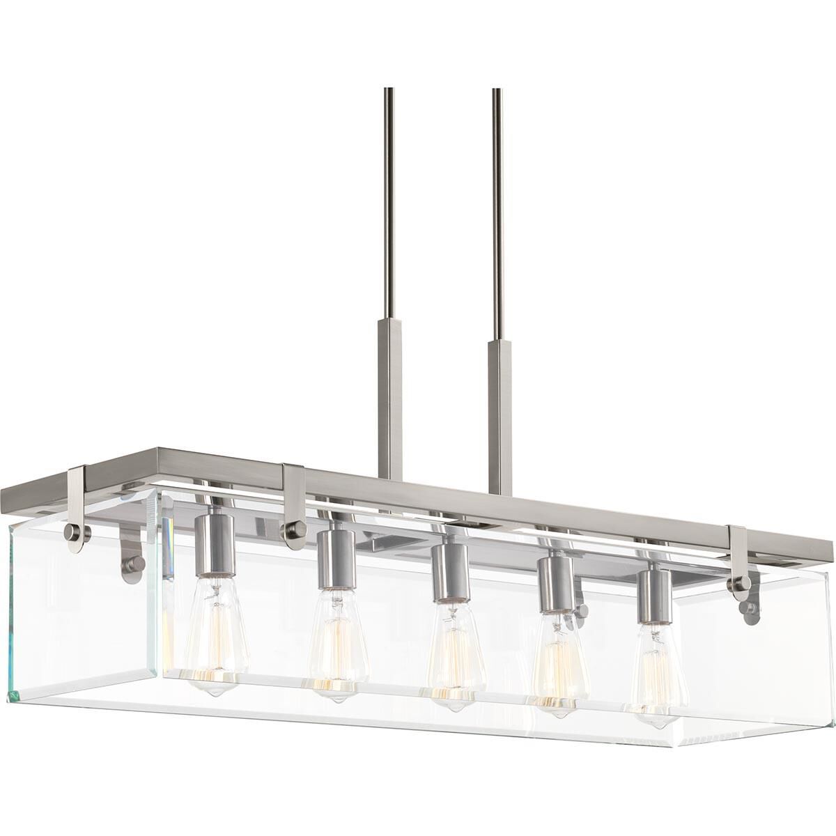 Glayse 36 Inch 5 Light Linear Suspension Light by Progress Lighting