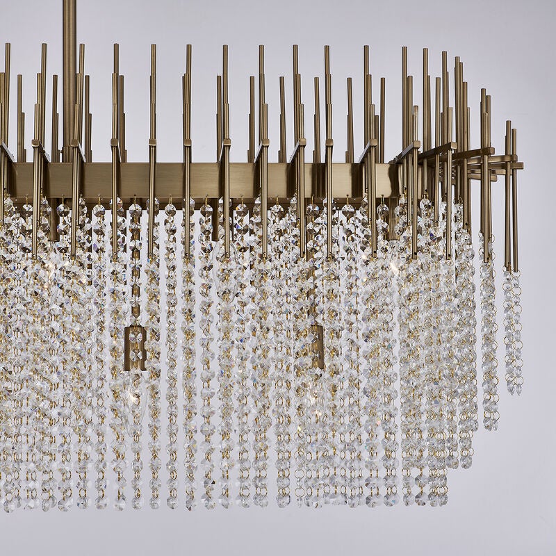 Estrella Large Linear Chandelier by Allegri