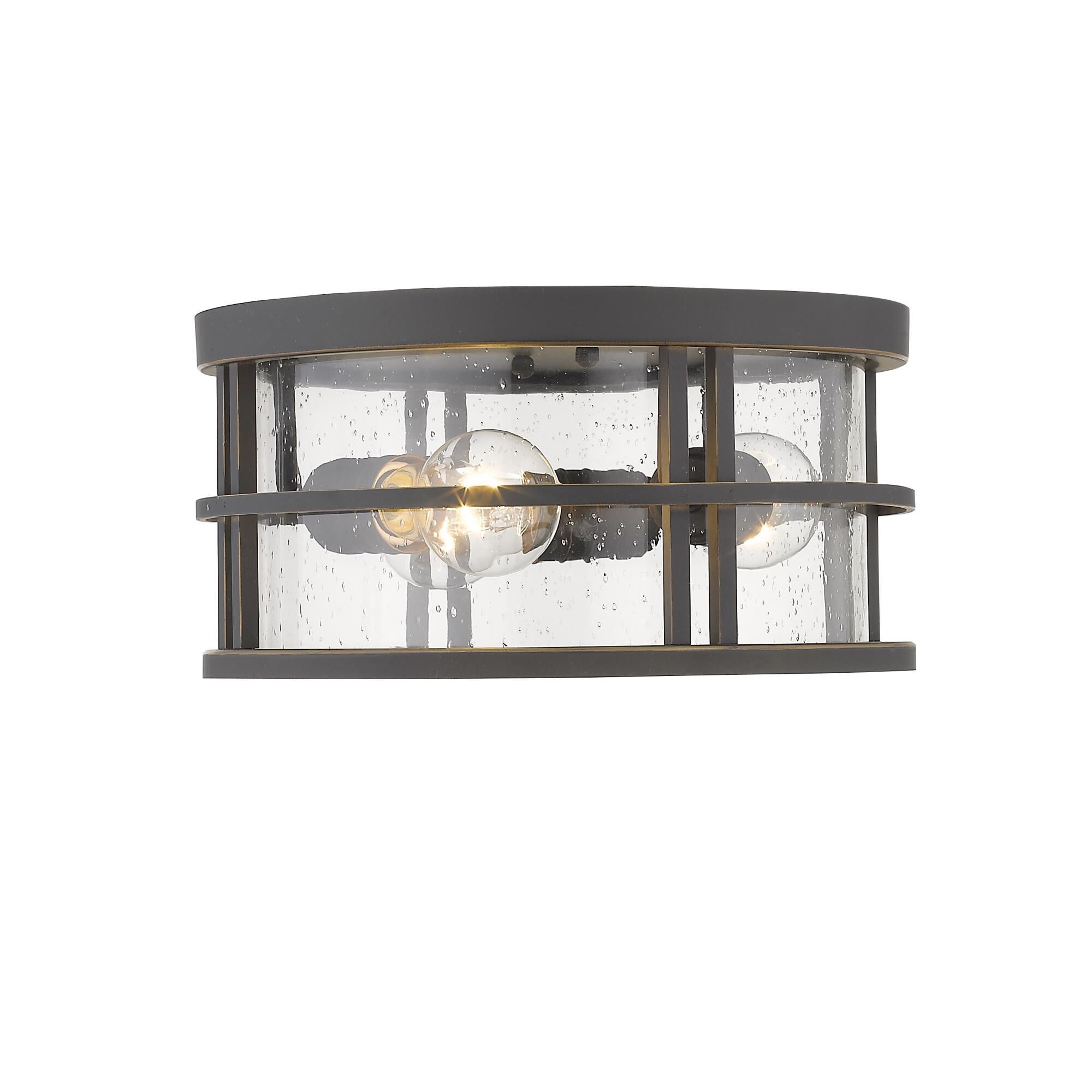 Shown in Oil Rubbed Bronze finish and Glass shade