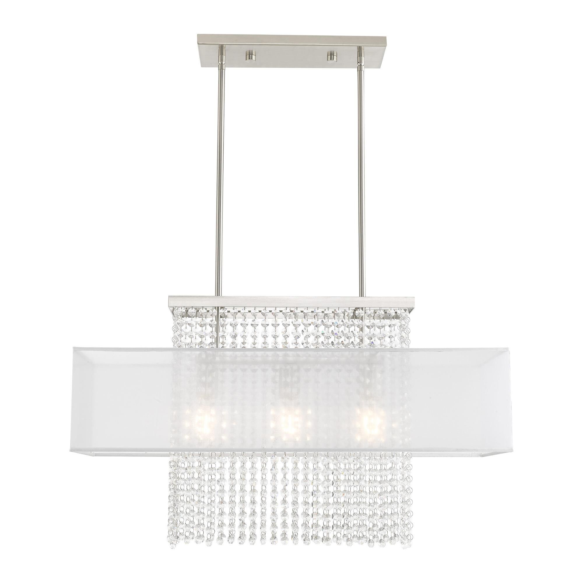 Bella Vista 30 Inch 3 Light Linear Suspension Light by Livex Lighting